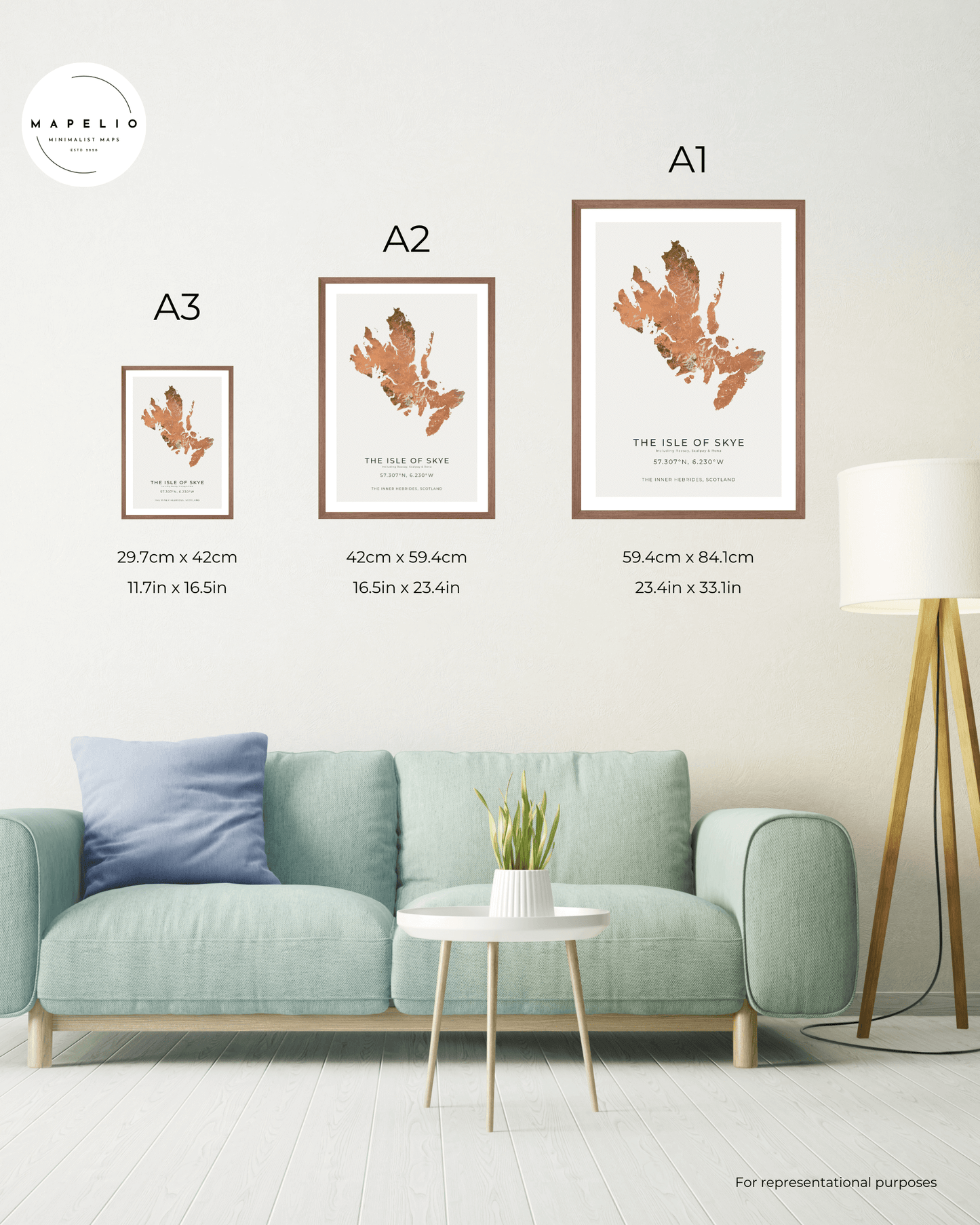 Isle of Skye - Fine Art Map