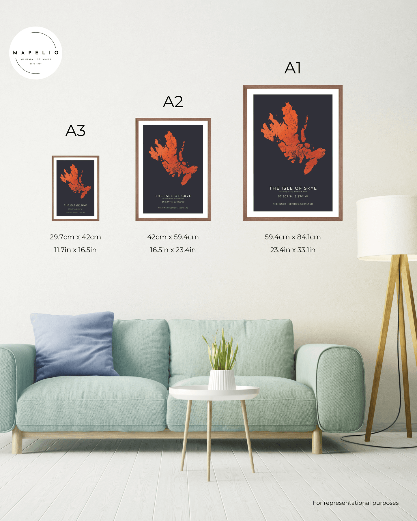 Isle of Skye - Fine Art Map