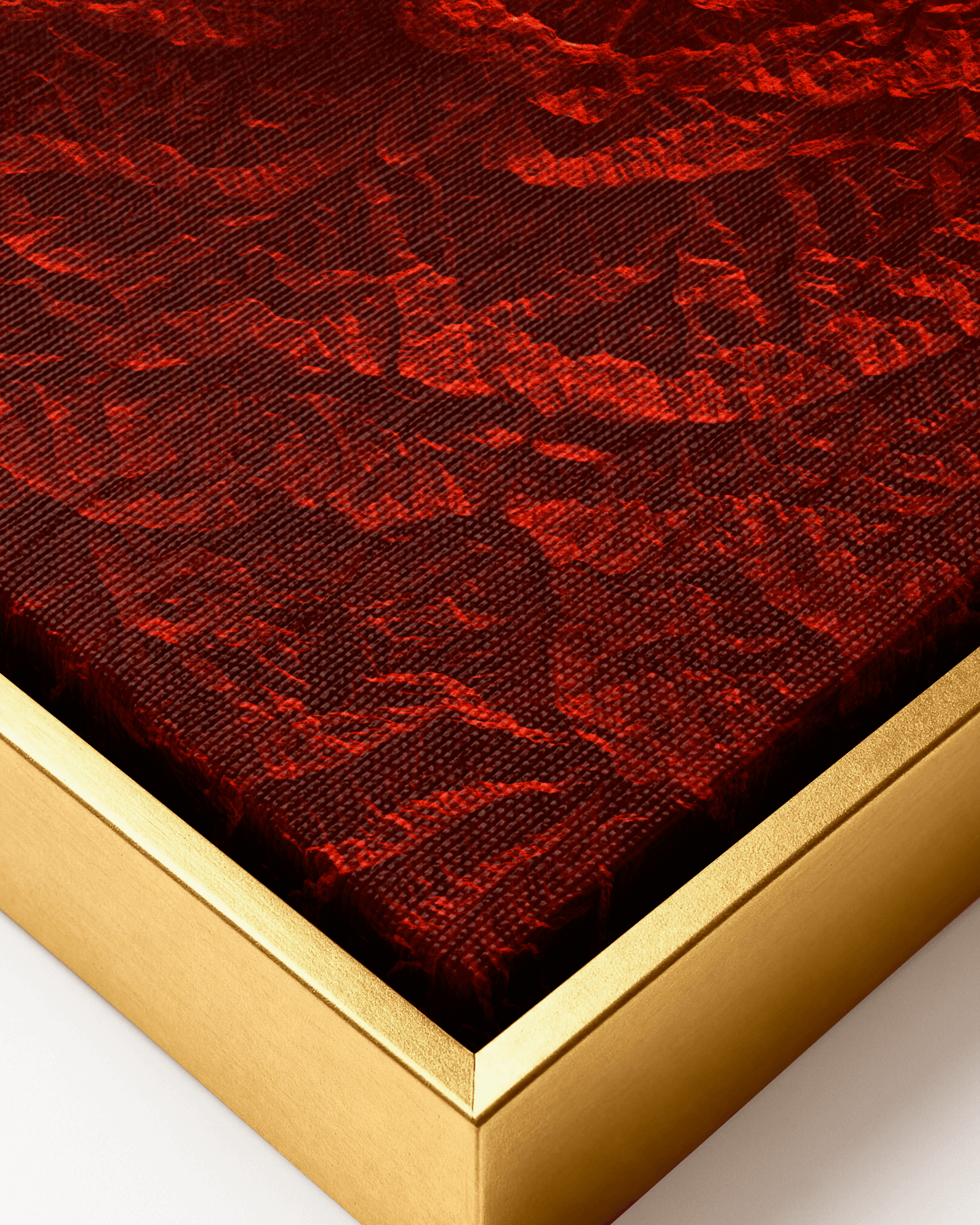 Mont Blanc - Framed Canvas Topographical Map