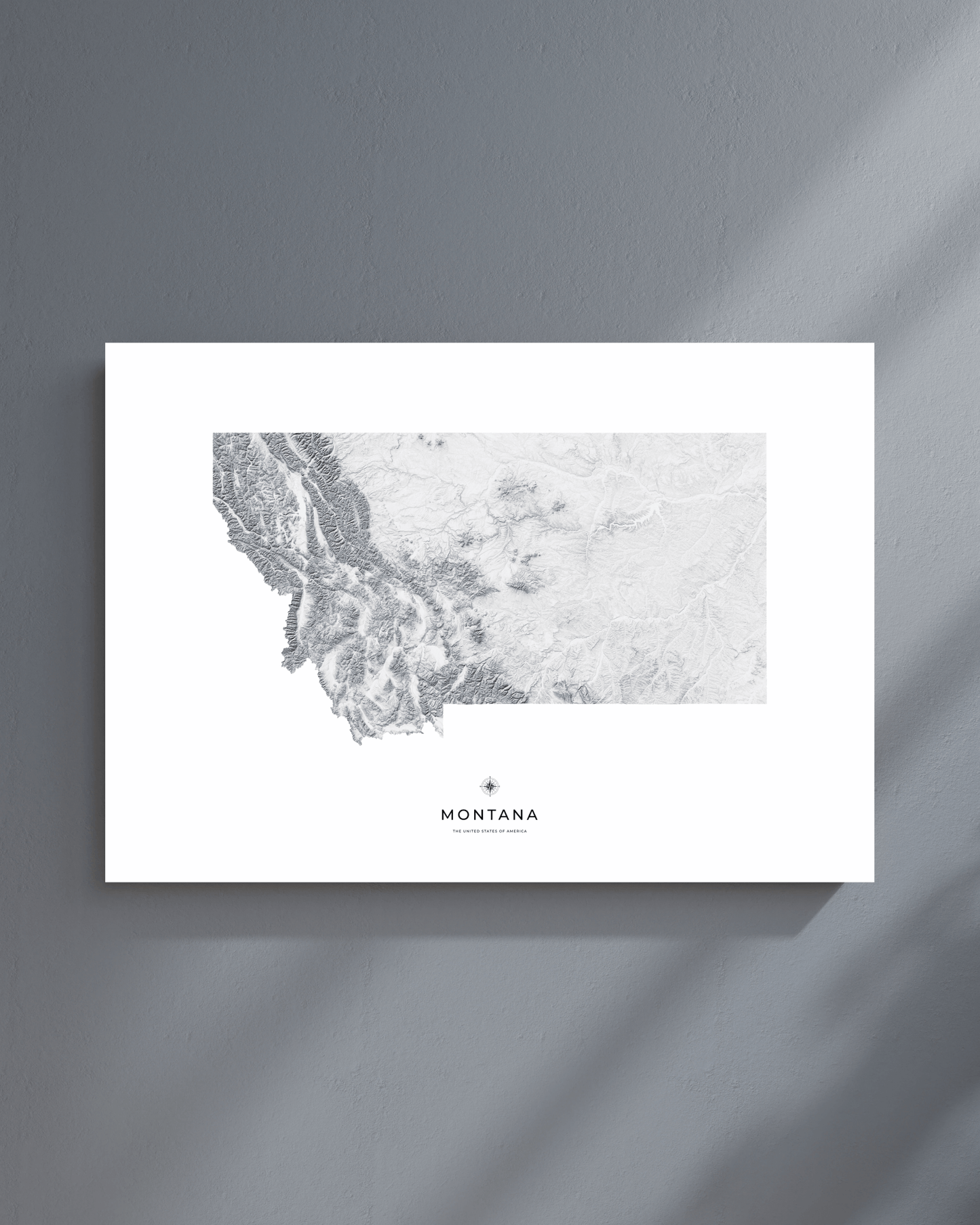 Montana - Fine Art Topographical Map Print