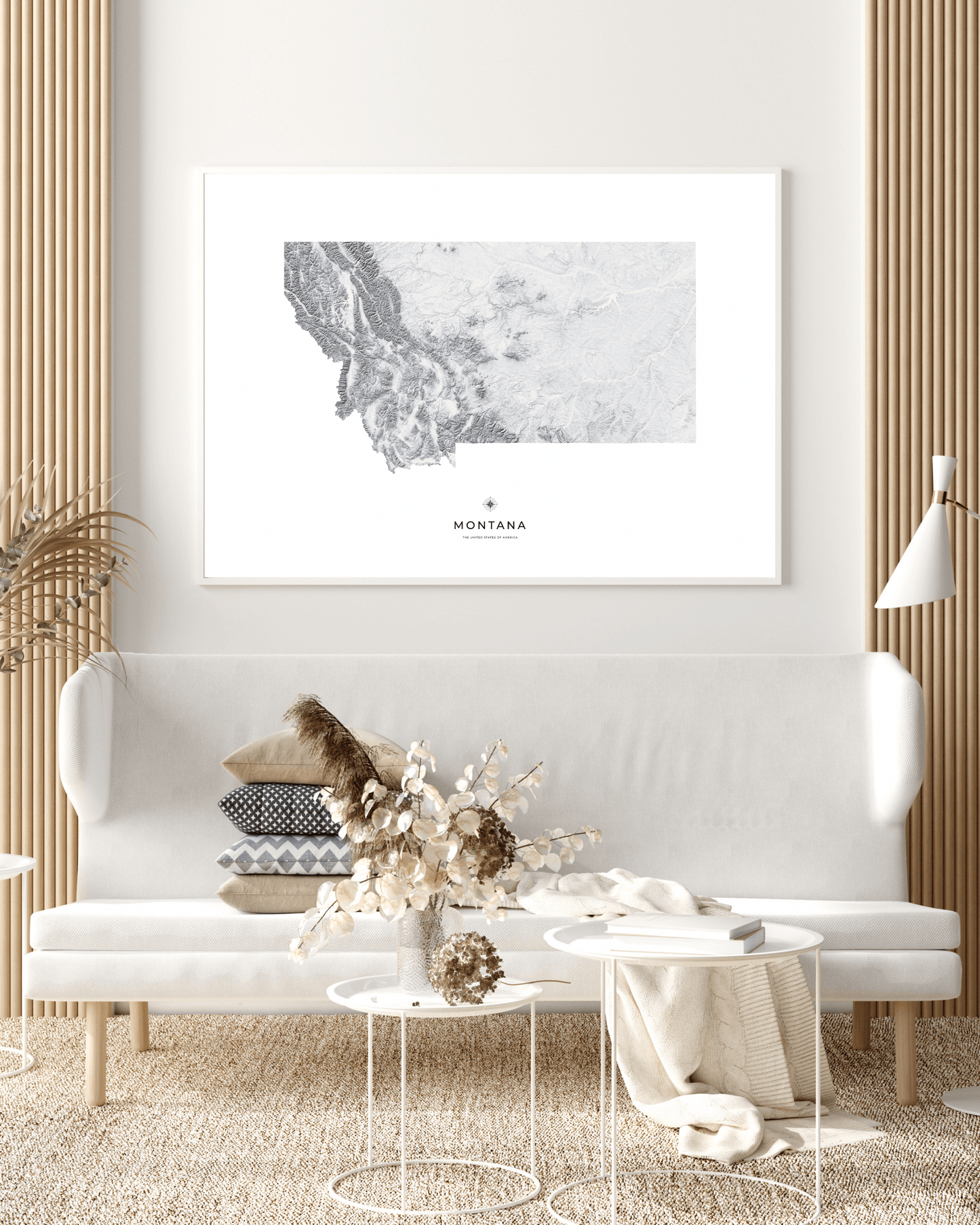 Montana - Fine Art Topographical Map Print