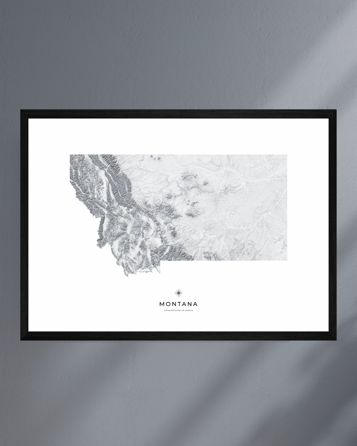 Montana - Fine Art Topographical Map Print