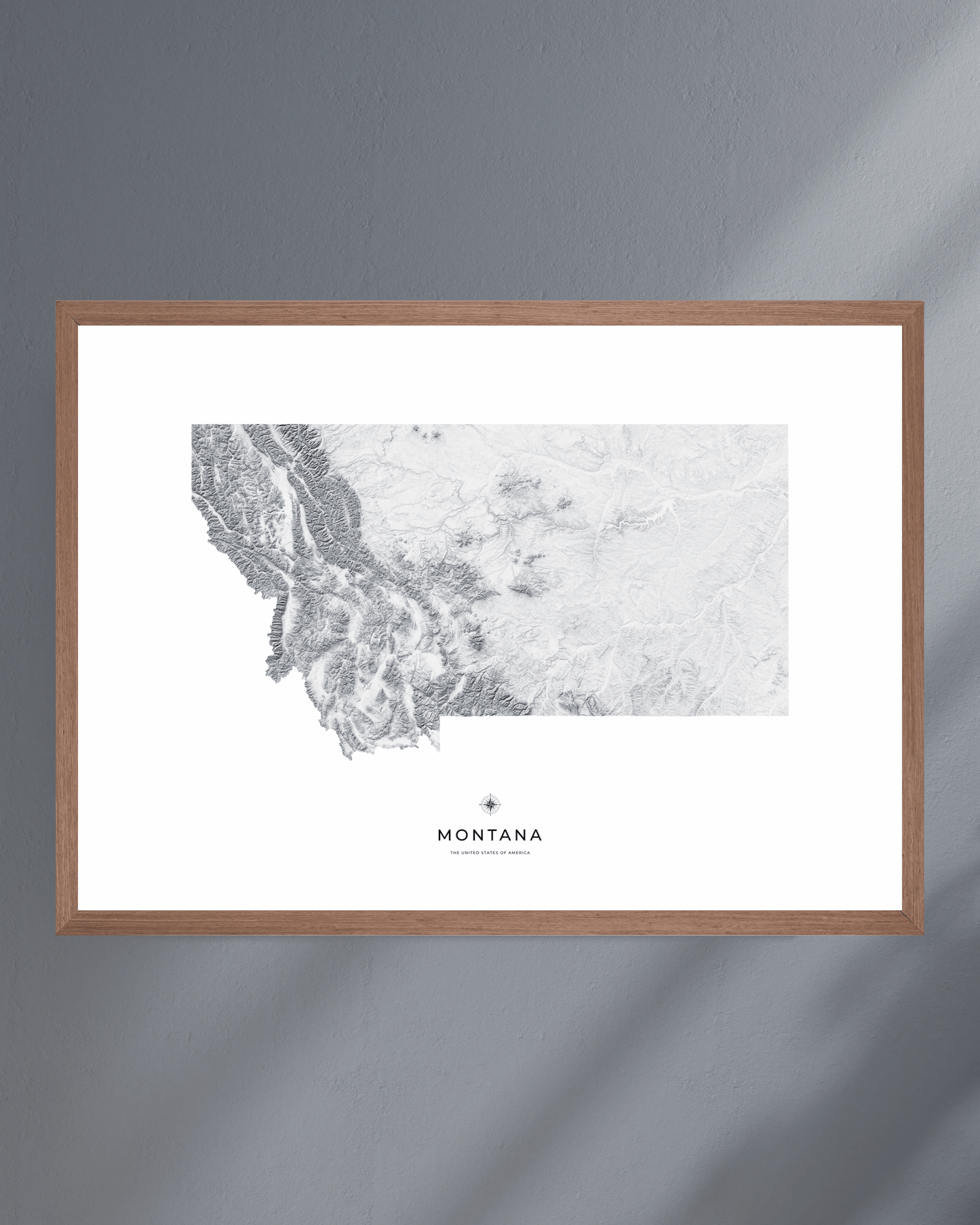 Montana - Fine Art Topographical Map Print