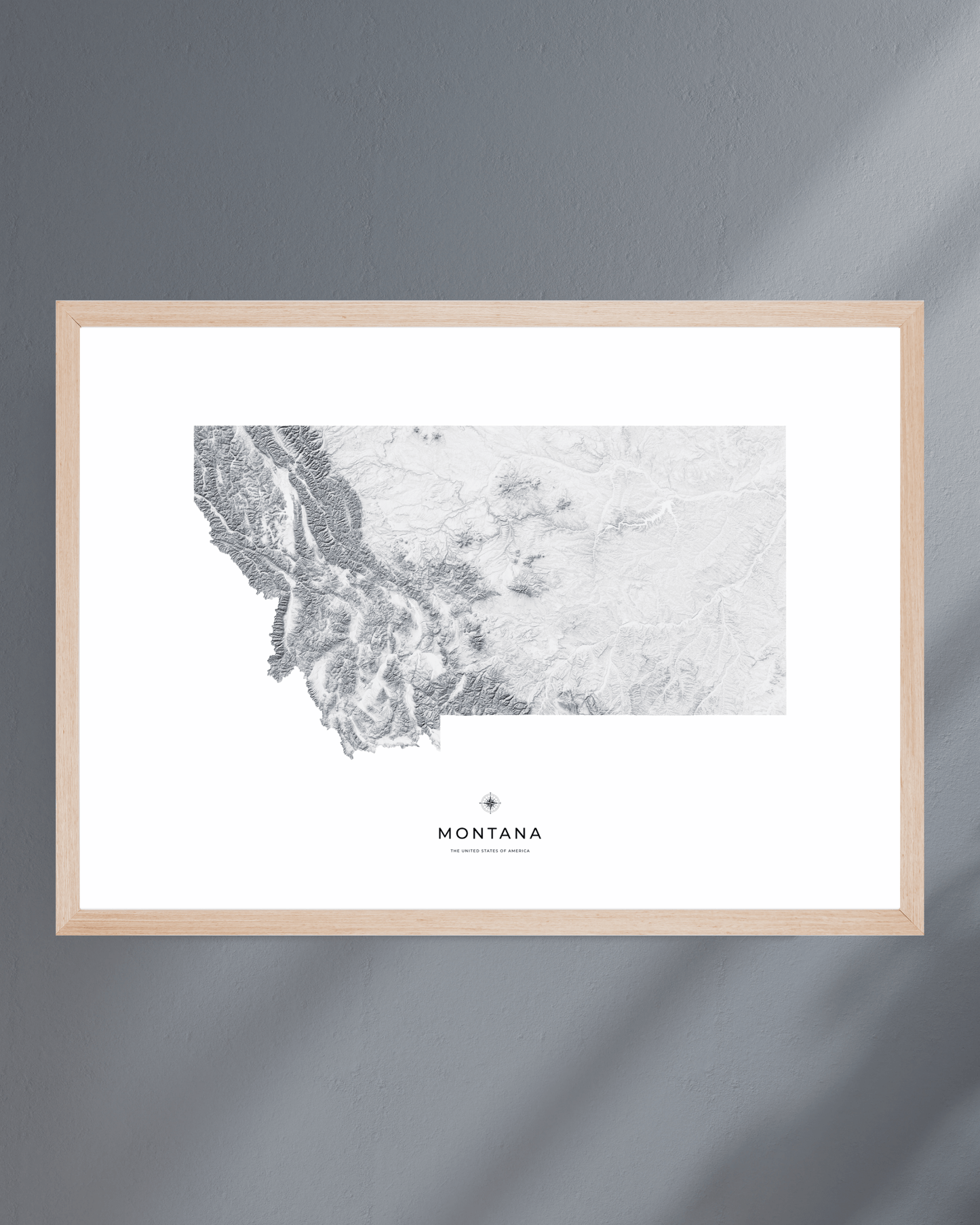 Montana - Fine Art Topographical Map Print