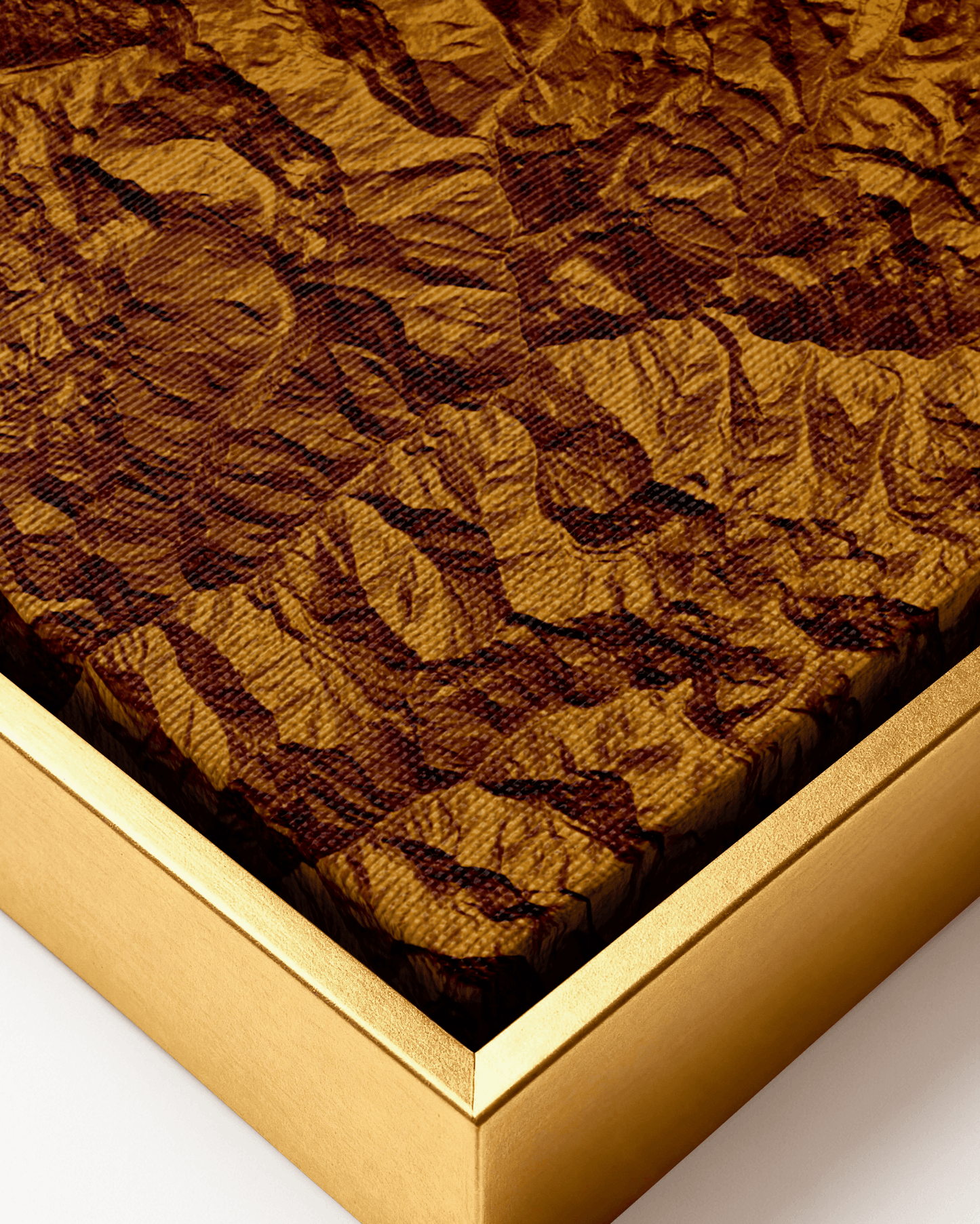 Mount Everest - Framed Canvas Topographical Map