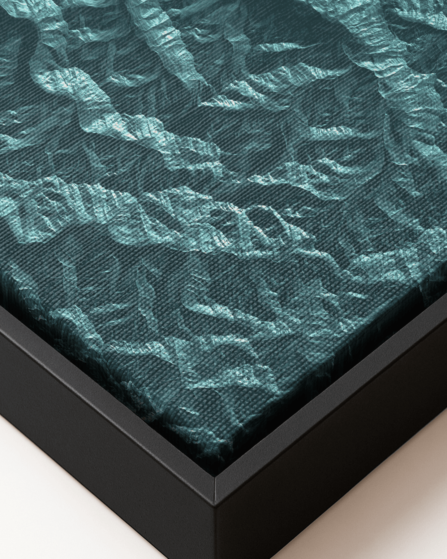 Mount Olympus - Washington State - Framed Canvas Topographical Map