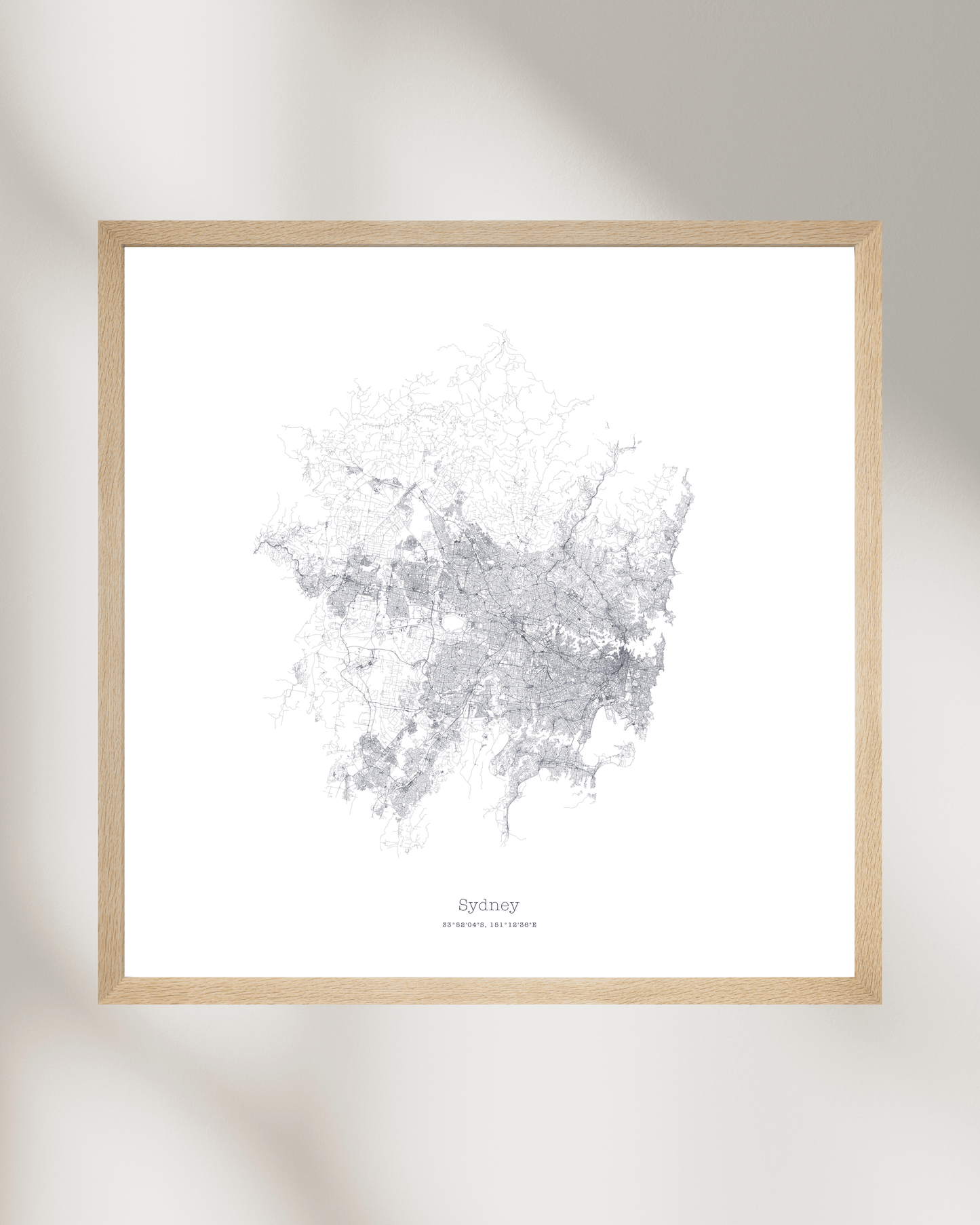 Sydney - Minimalist City Map - Fine Art Print