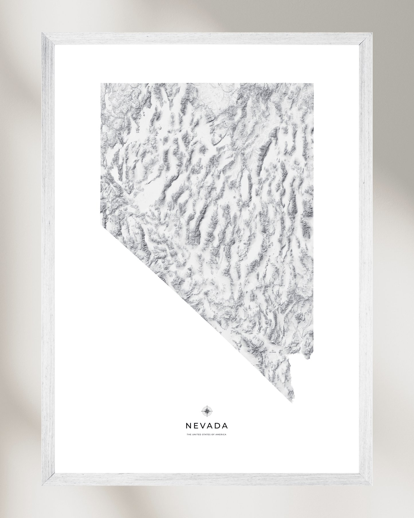 Nevada - Fine Art Topographical Map Print
