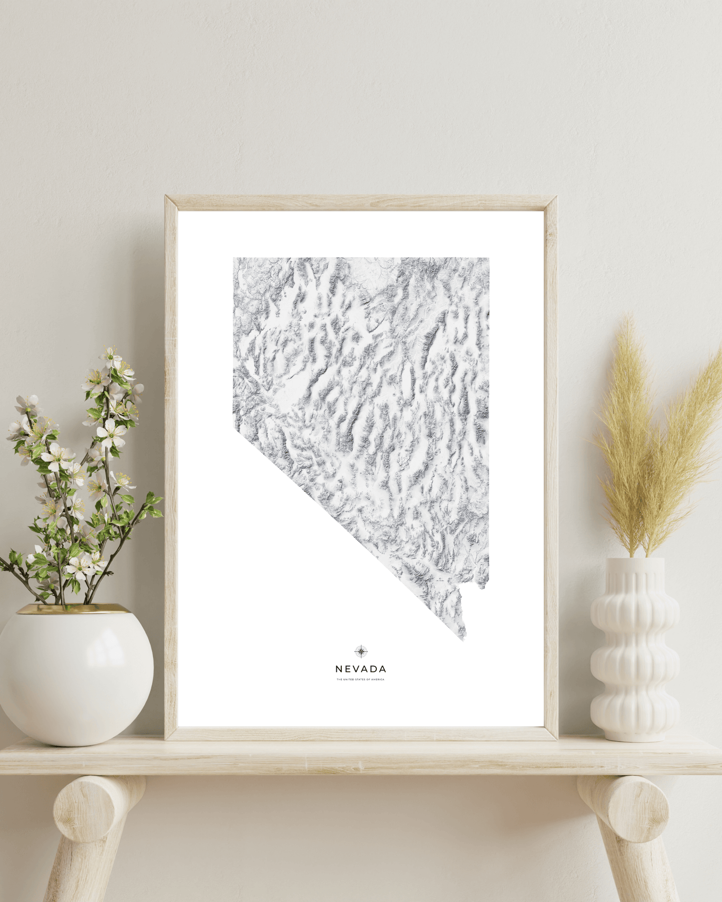 Nevada - Fine Art Topographical Map Print