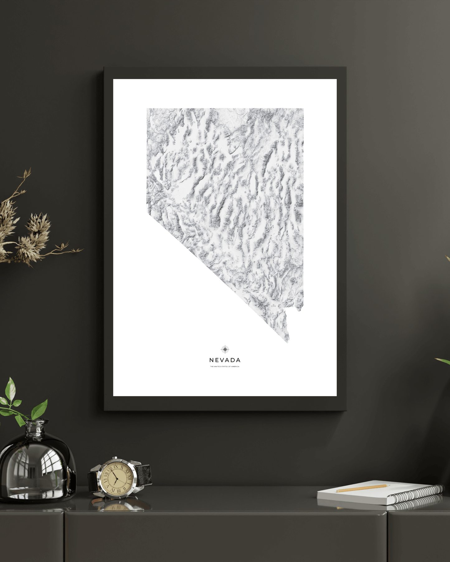 Nevada - Fine Art Topographical Map Print