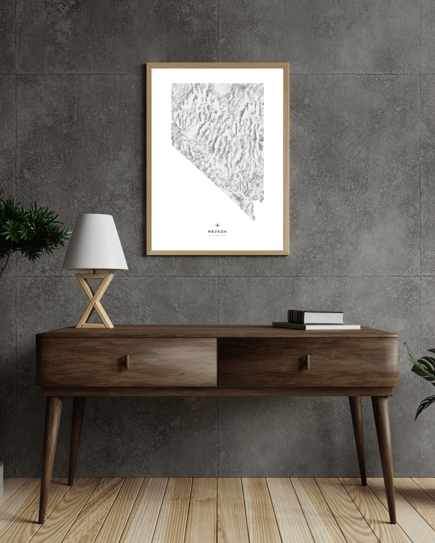 Nevada - Fine Art Topographical Map Print