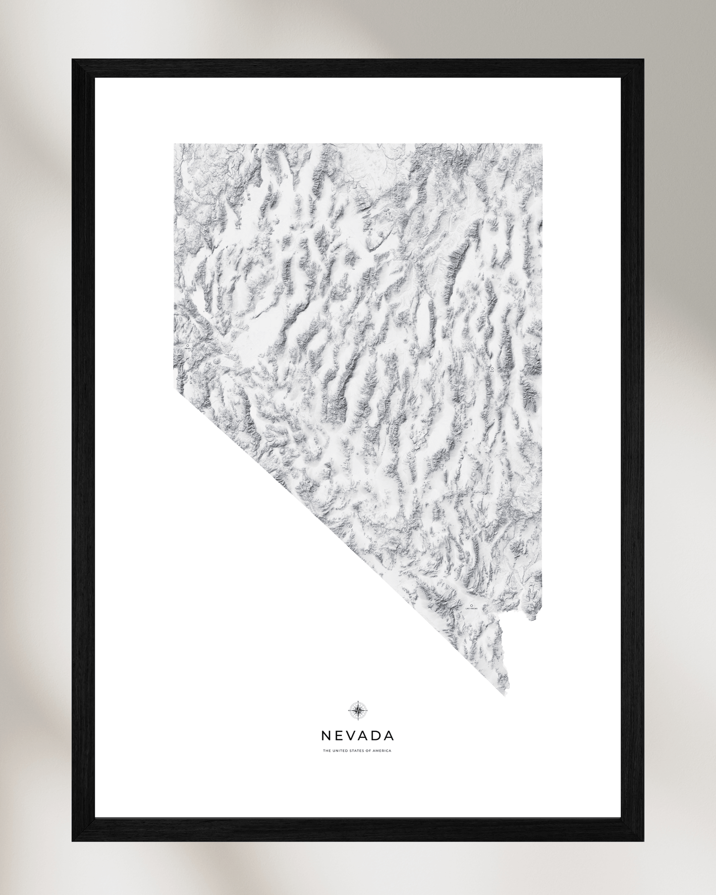 Nevada - Fine Art Topographical Map Print