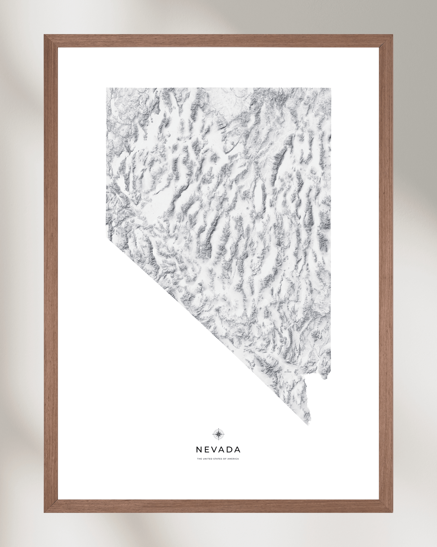Nevada - Fine Art Topographical Map Print