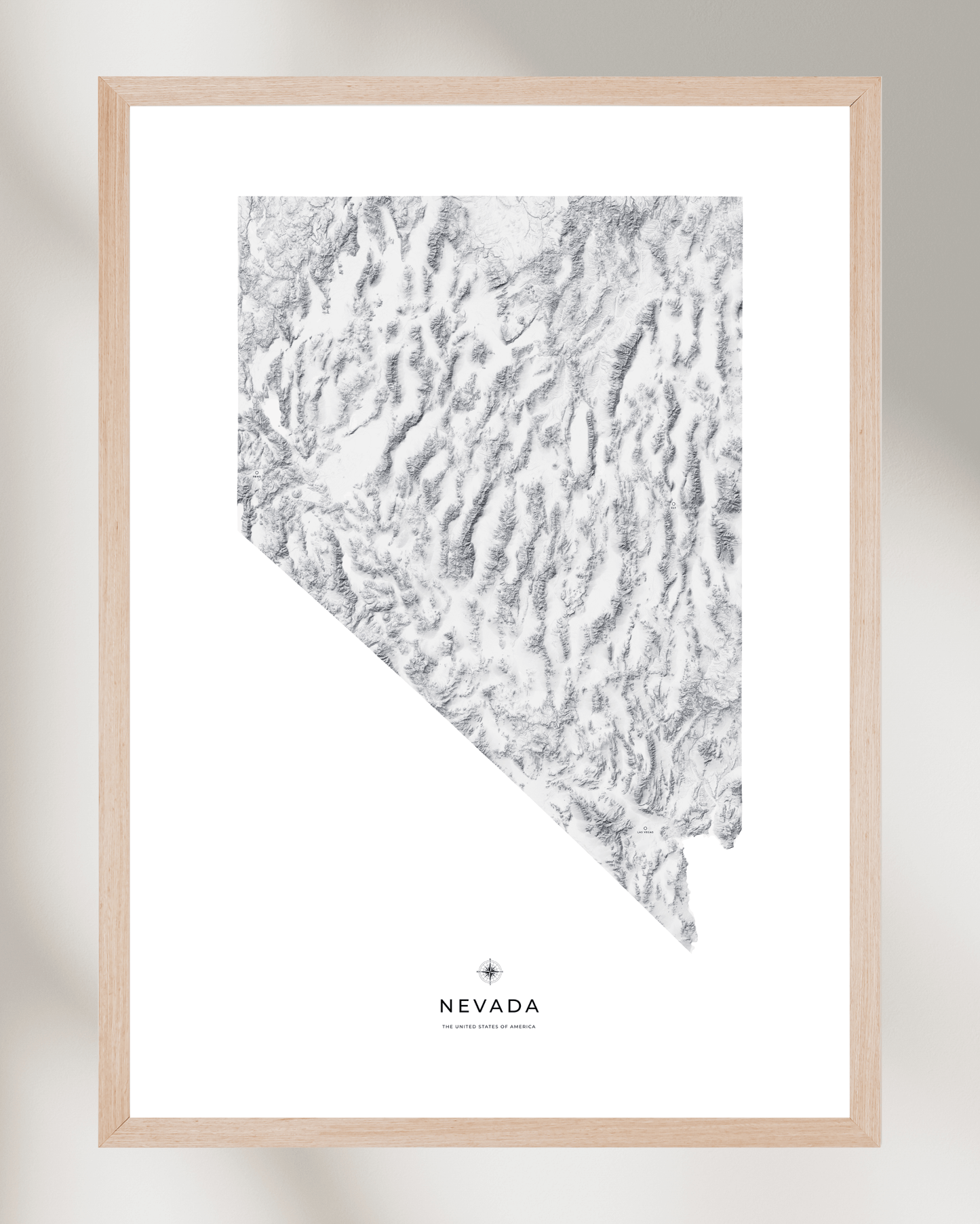 Nevada - Fine Art Topographical Map Print