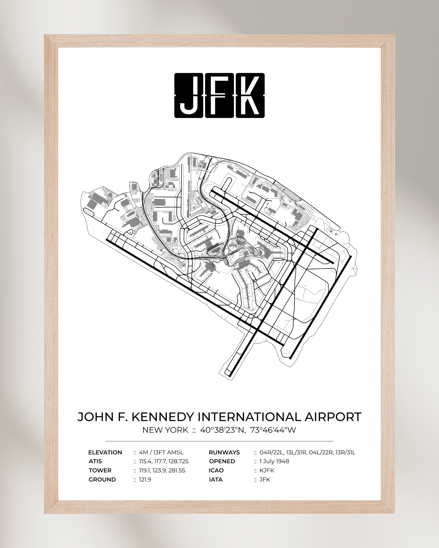 JFK - John F. Kennedy International Airport Map