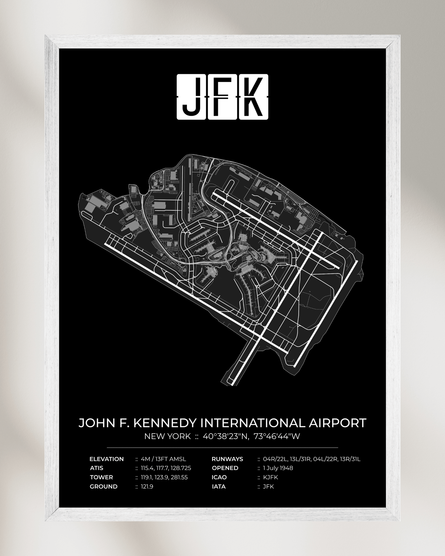 JFK - John F. Kennedy International Airport Map