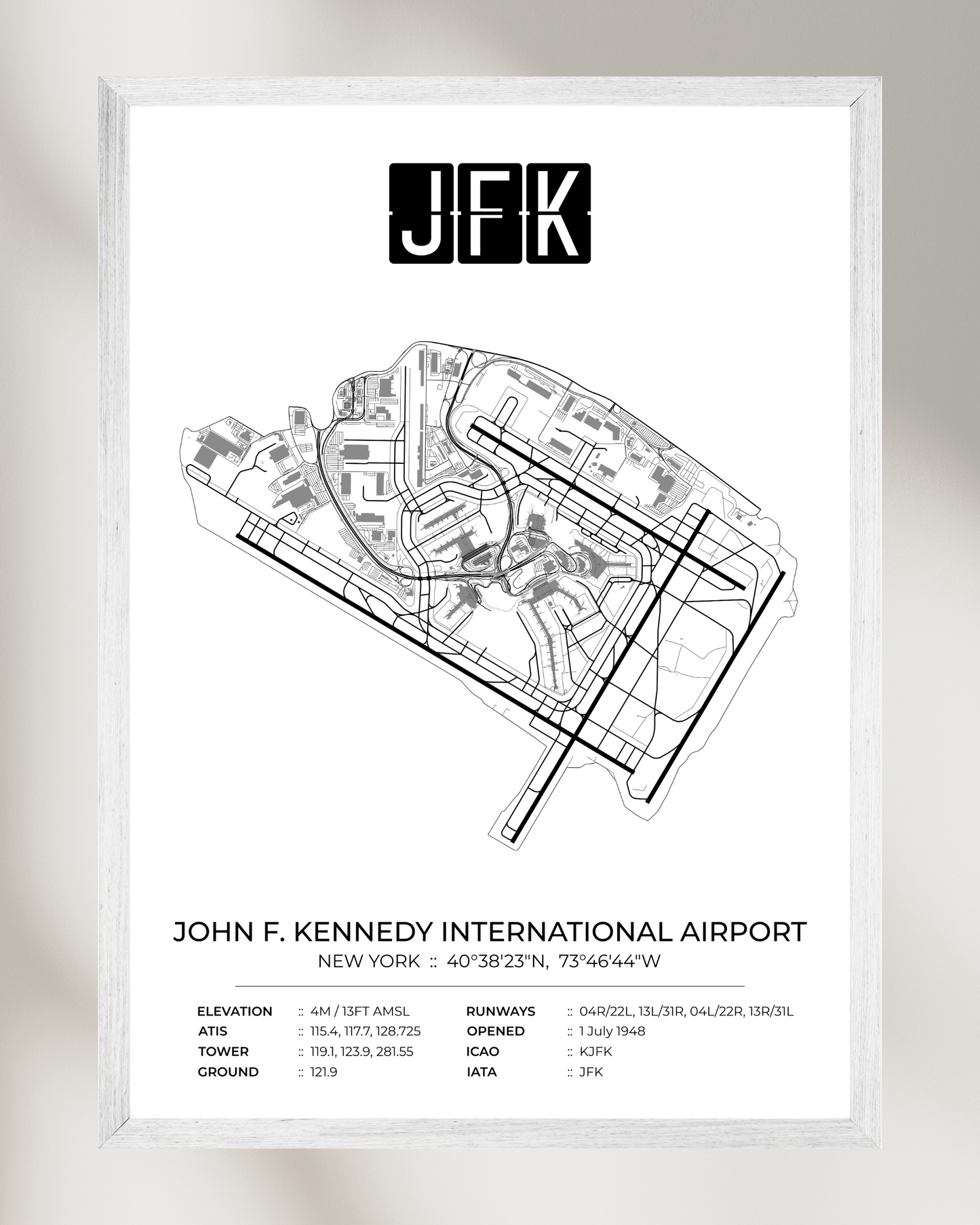 JFK - John F. Kennedy International Airport Map