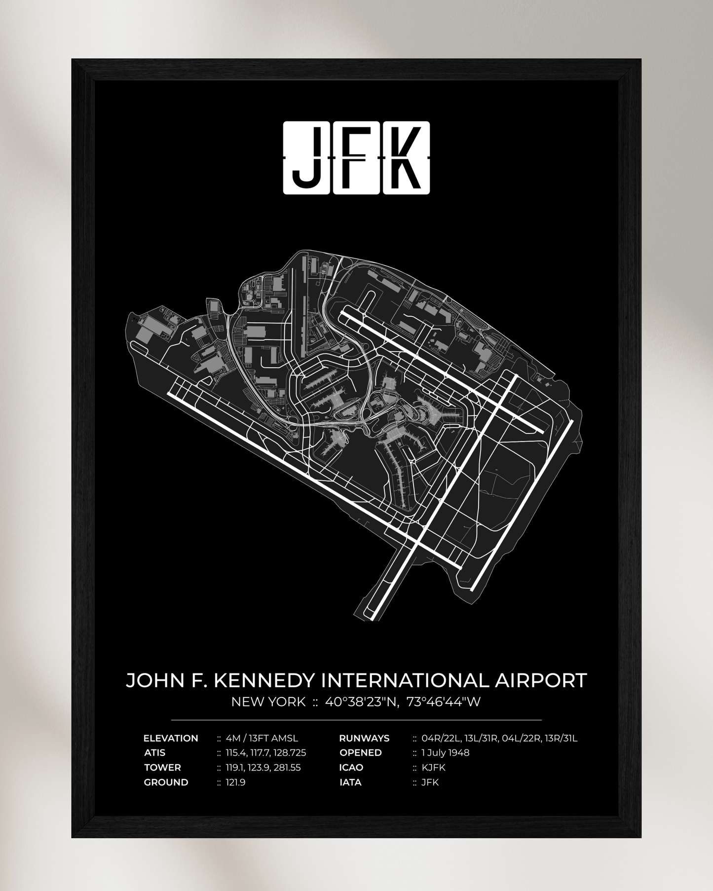 JFK - John F. Kennedy International Airport Map