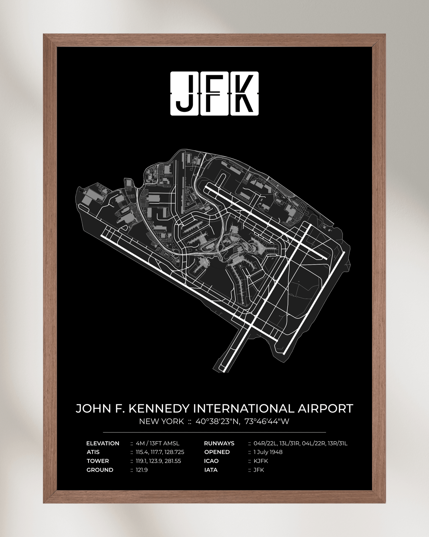 JFK - John F. Kennedy International Airport Map