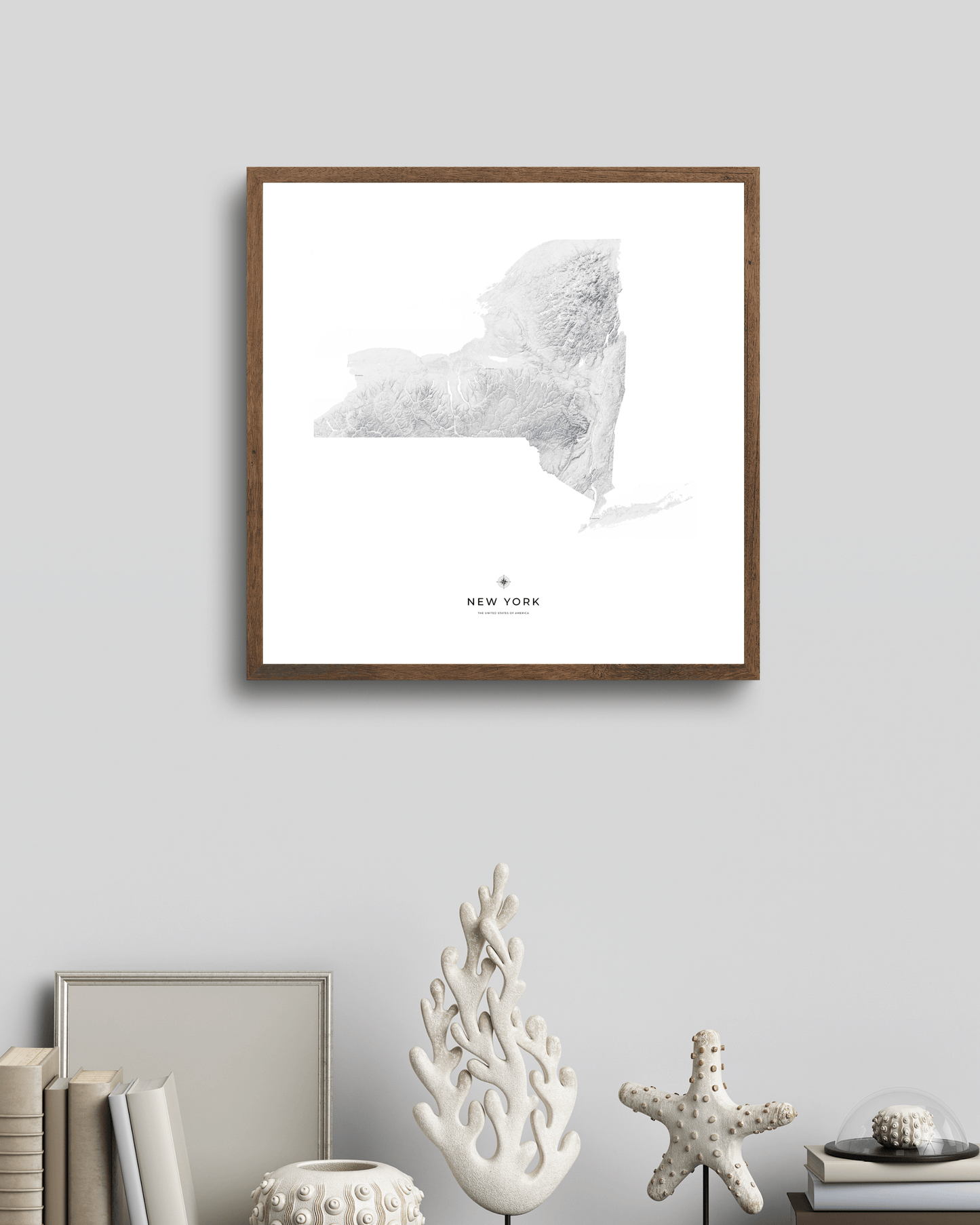 New York - Fine Art Topographical Map Print