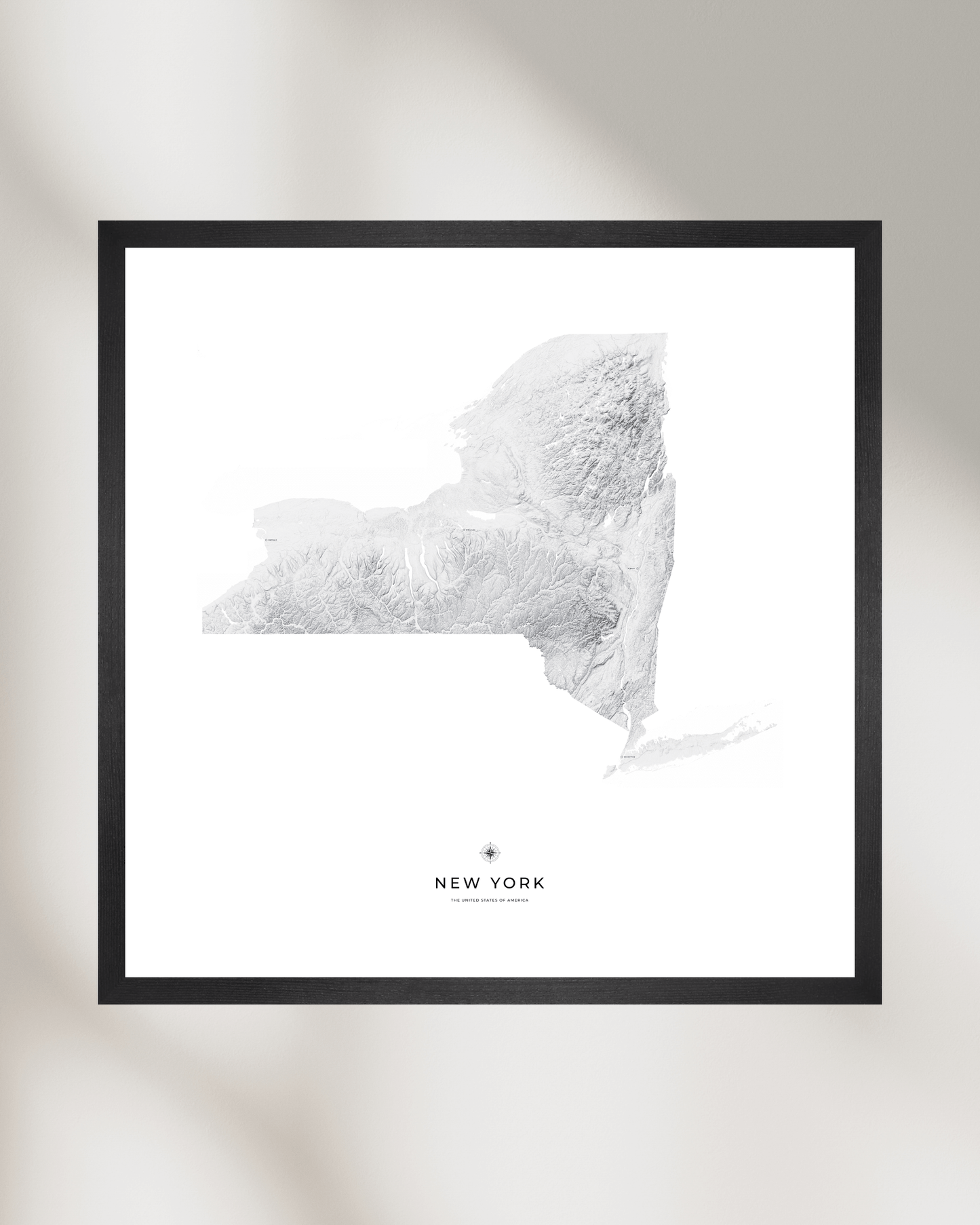 New York - Fine Art Topographical Map Print