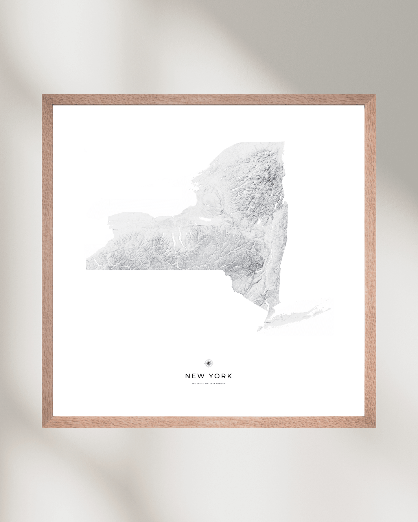 New York - Fine Art Topographical Map Print