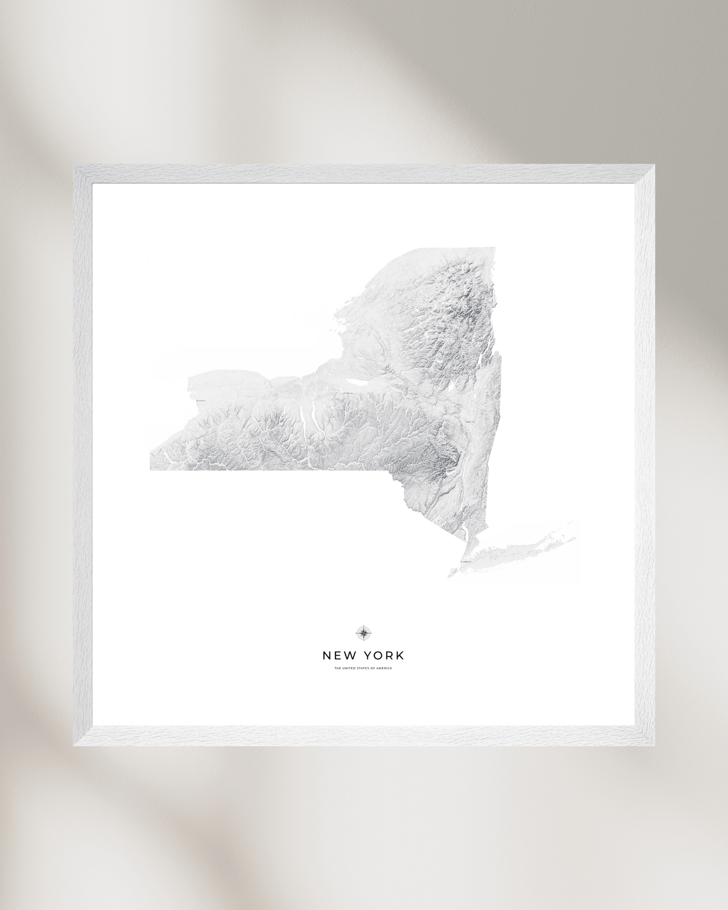 New York - Fine Art Topographical Map Print