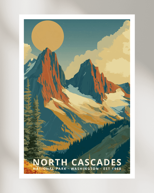 North Cascades National Park Poster - Washington, USA