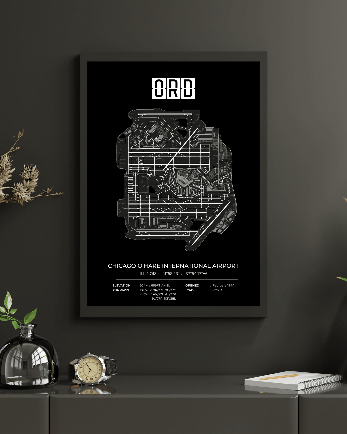 ORD - Chicago O'Hare International Airport Map