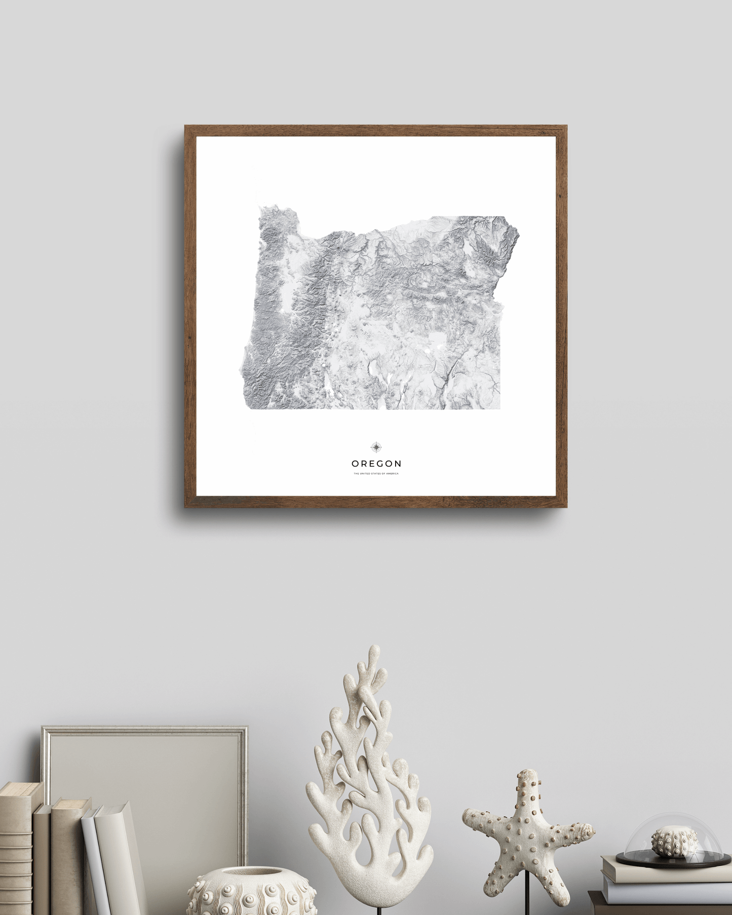 Oregon - Fine Art Topographical Map Print