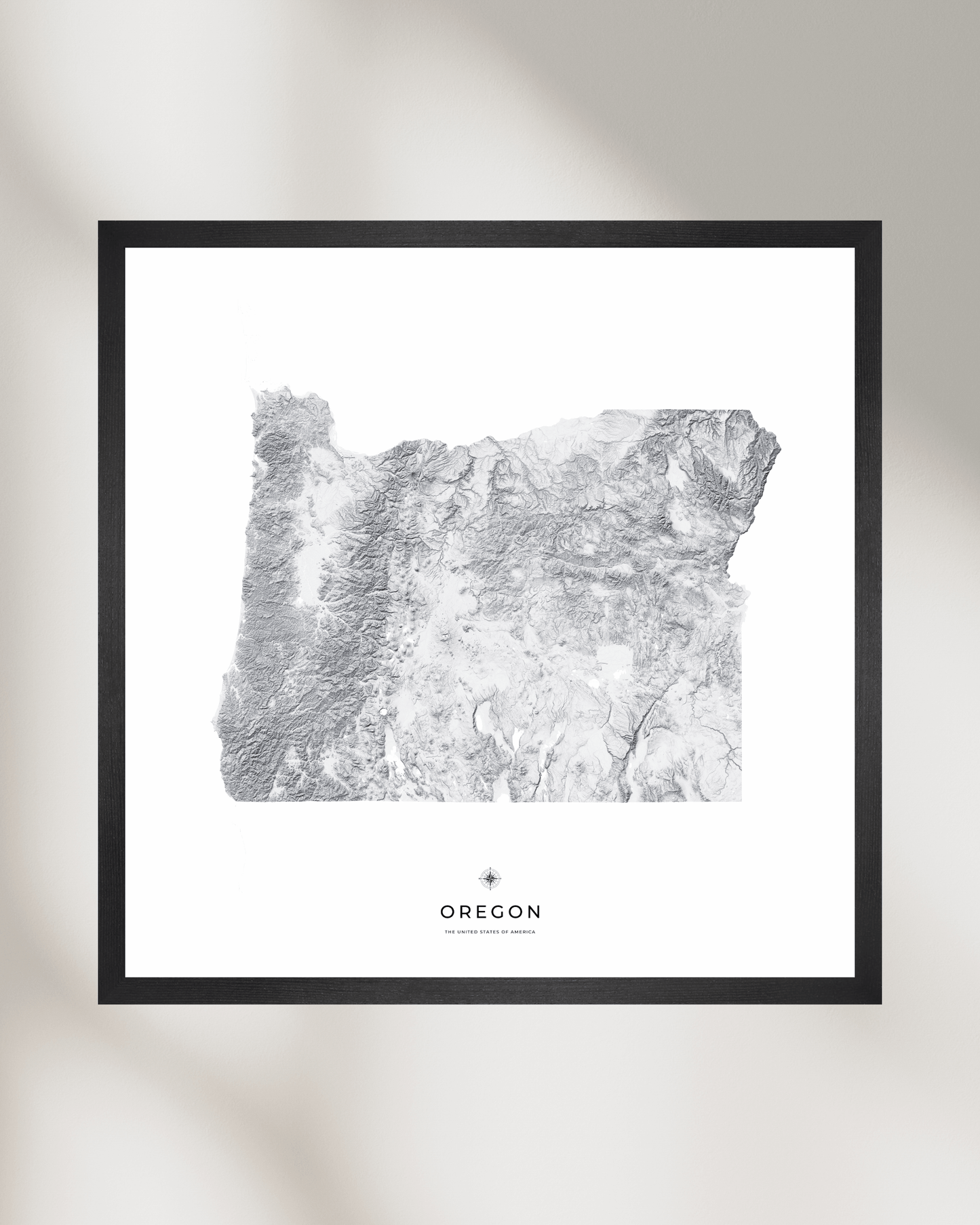 Oregon - Fine Art Topographical Map Print