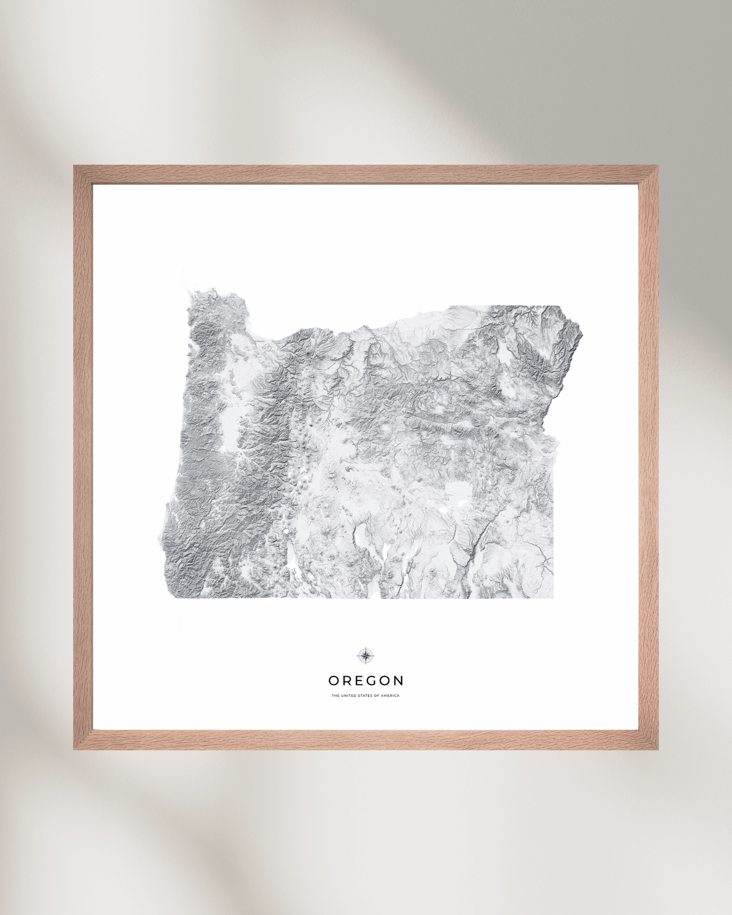 Oregon - Fine Art Topographical Map Print