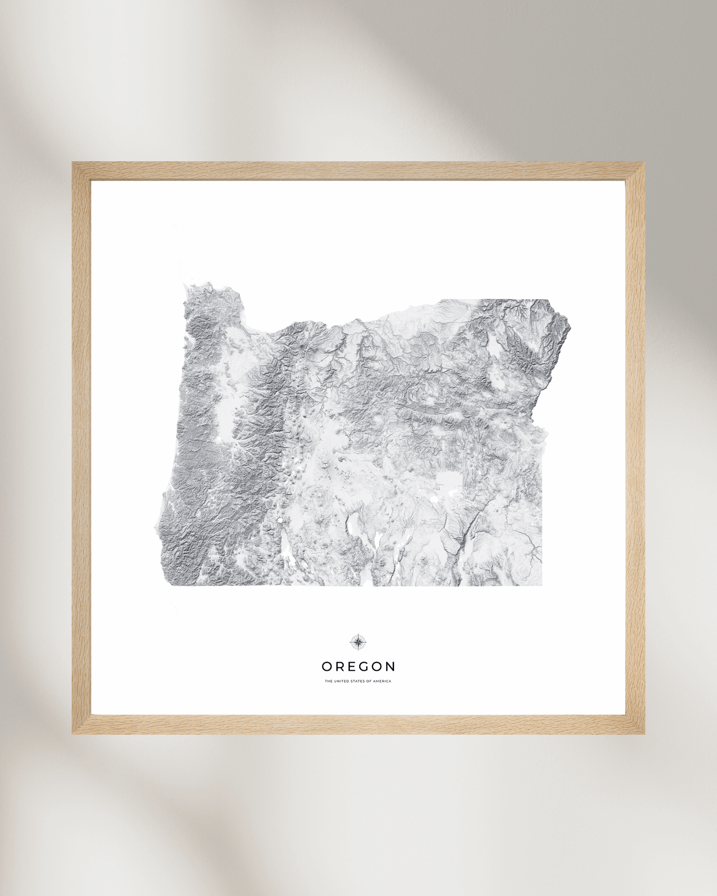 Oregon - Fine Art Topographical Map Print