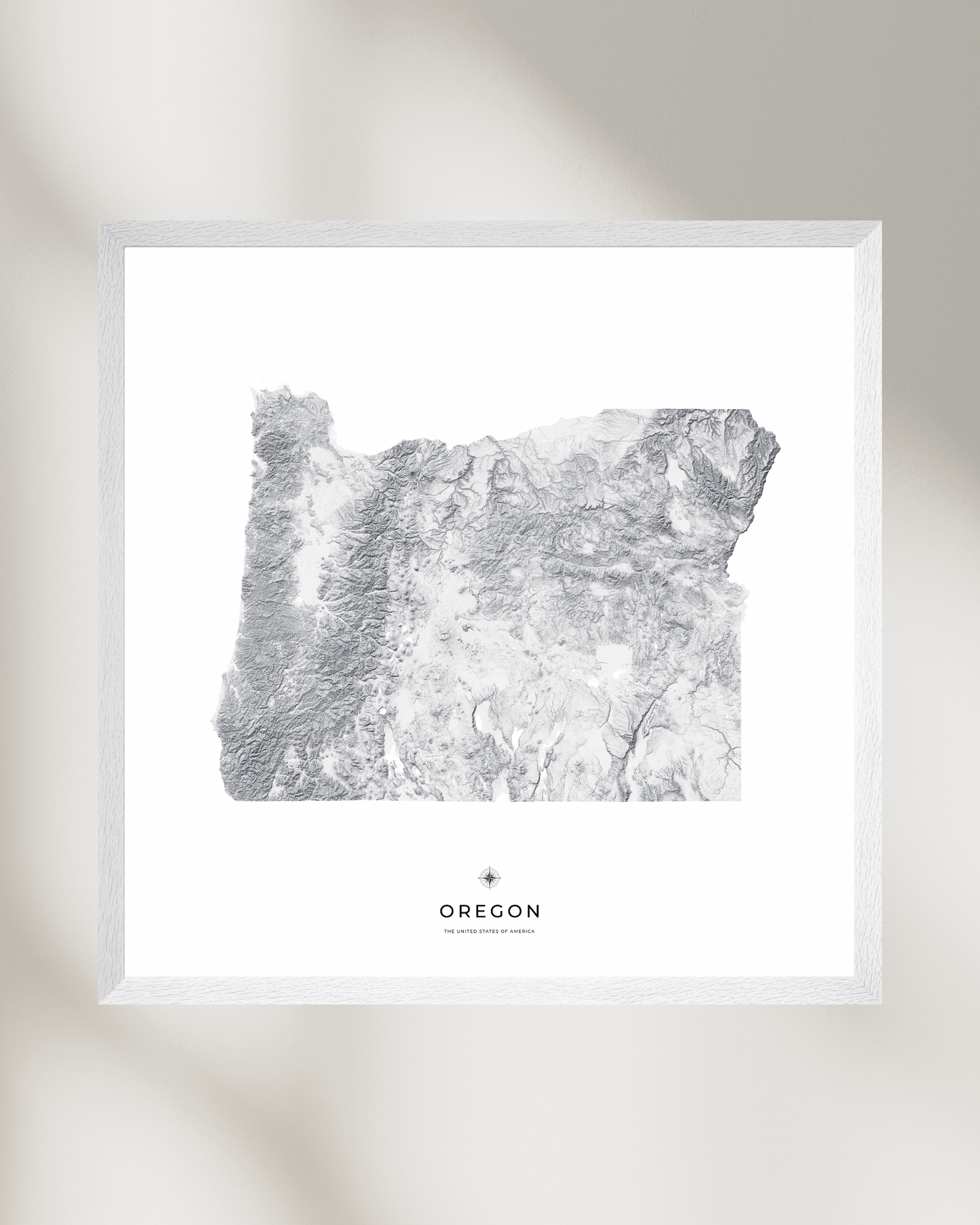 Oregon - Fine Art Topographical Map Print
