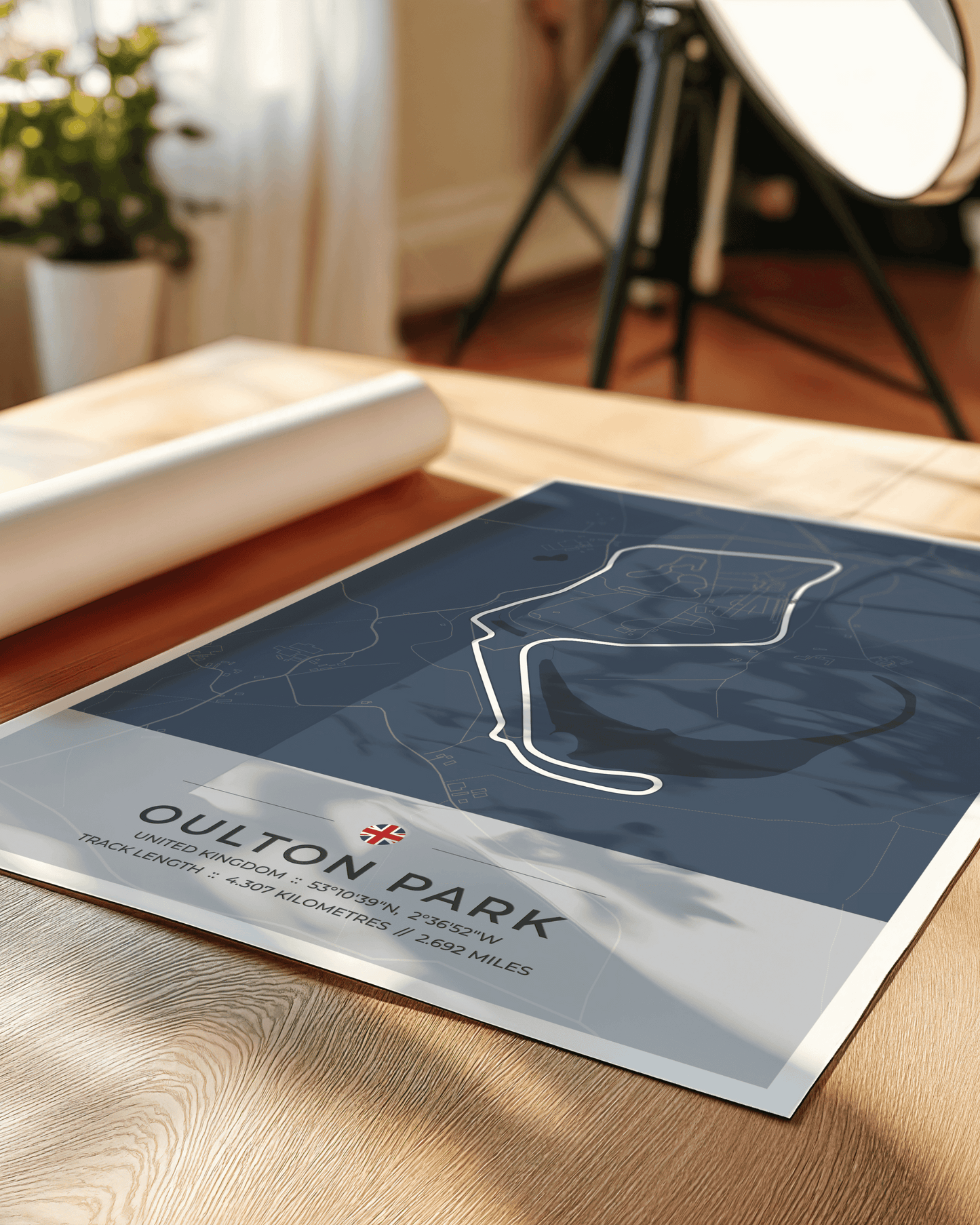 Oulton Park - Circuit Map Print
