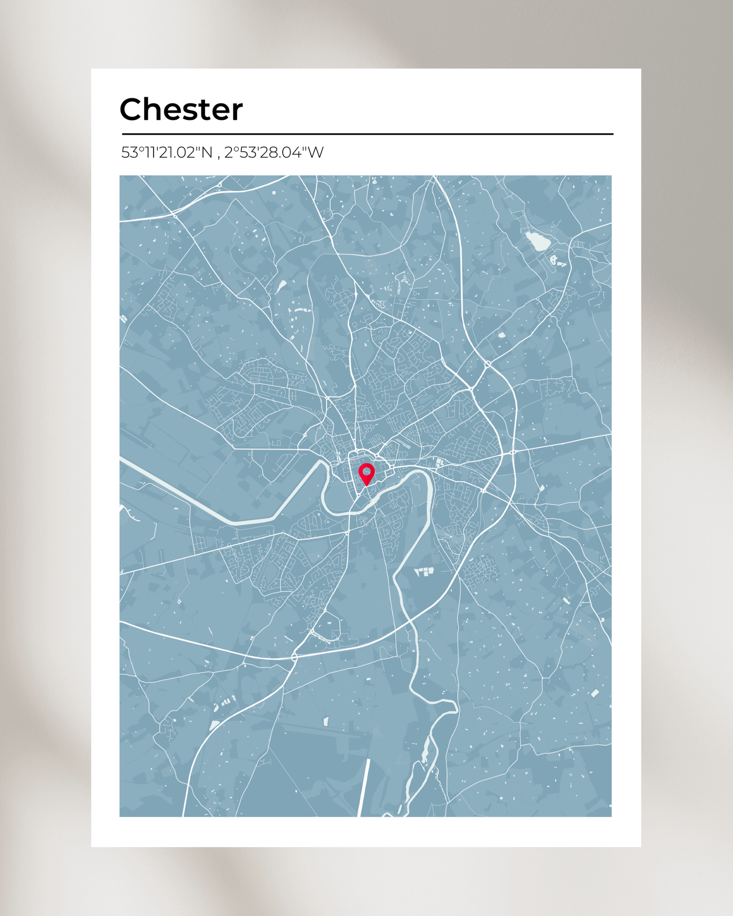 Personalised Map of Chester