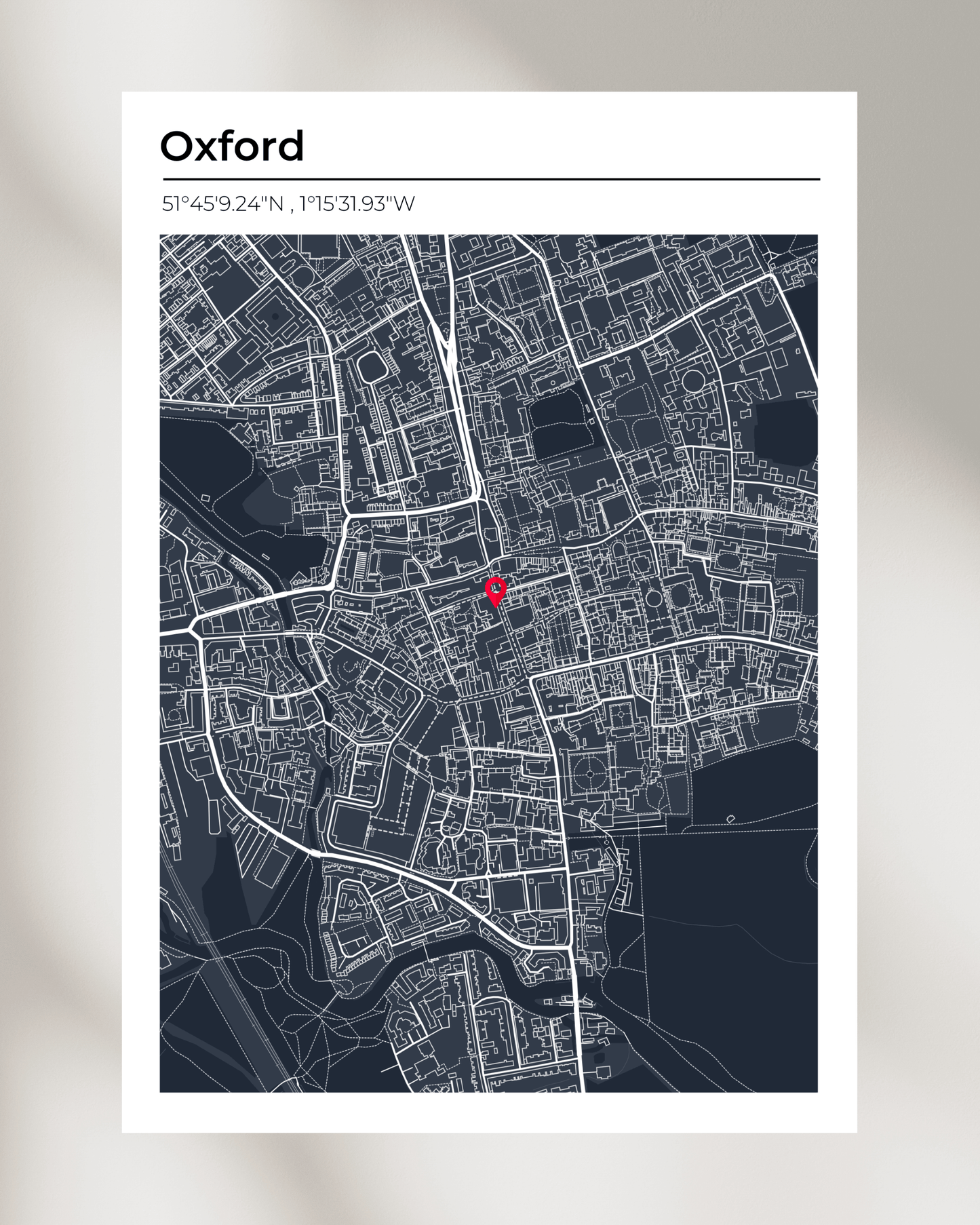 Personalised Map of Oxford