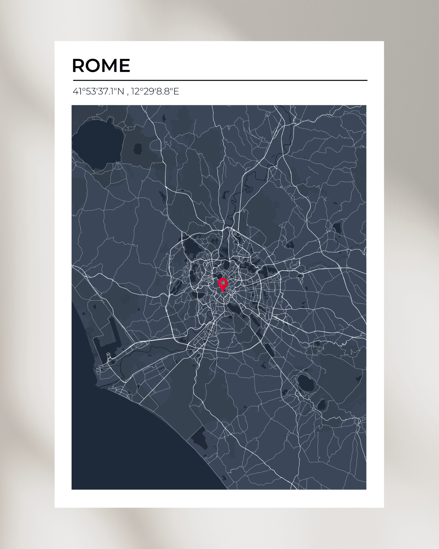 Personalised Map of Rome