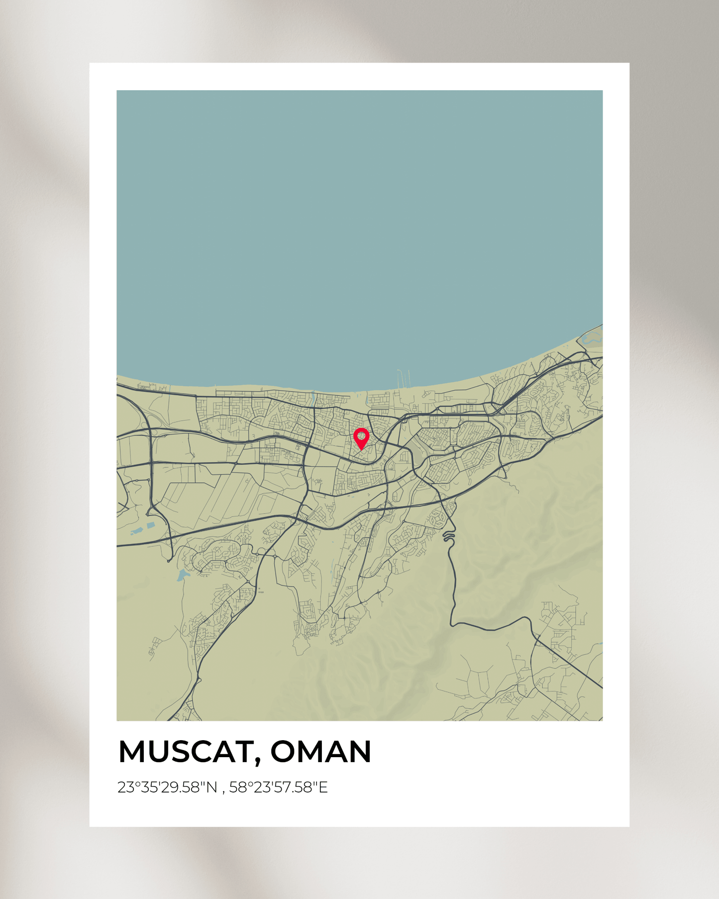 Personalised Map of Muscat