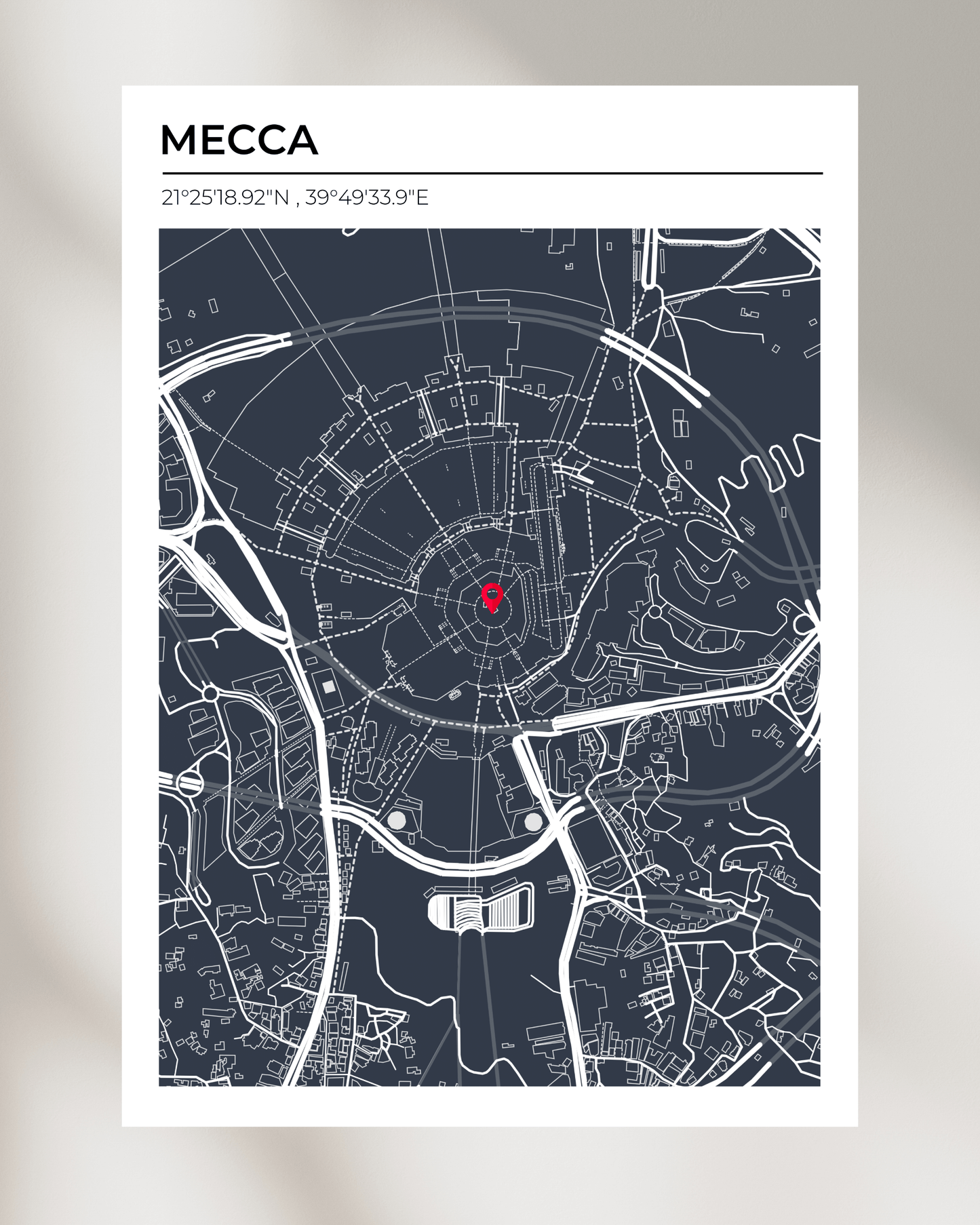 Personalised Map of Mecca