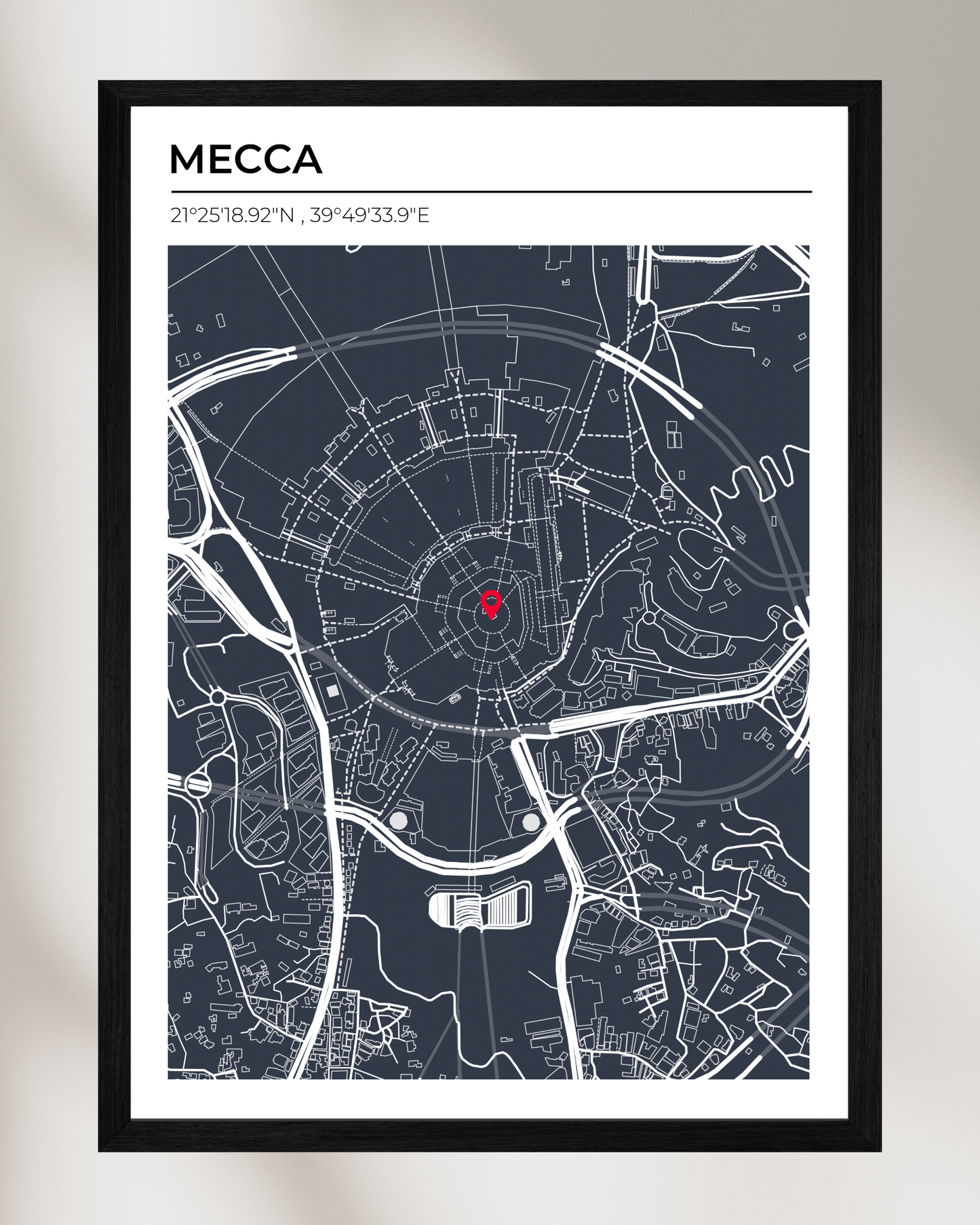 Personalised Map of Mecca
