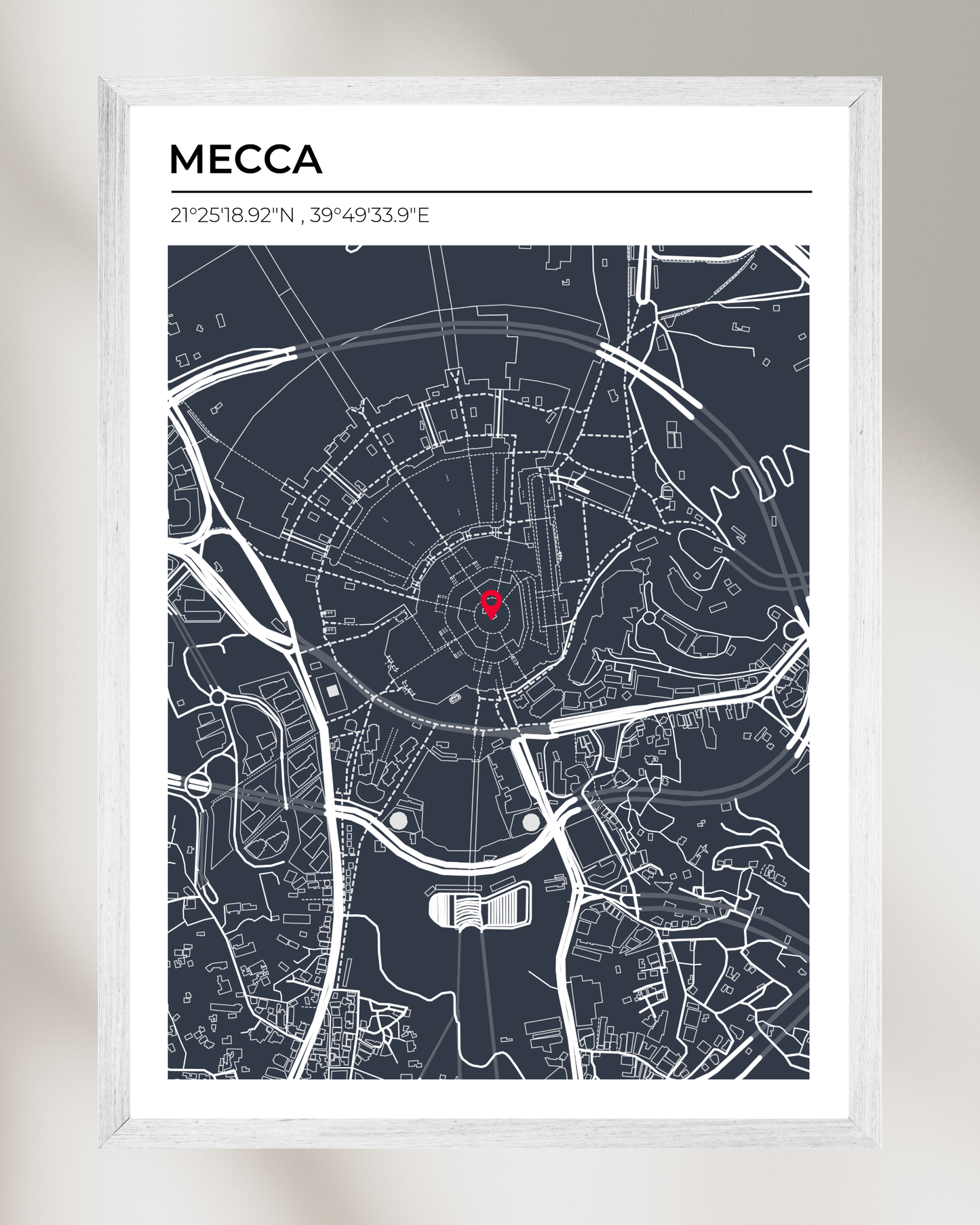 Personalised Map of Mecca