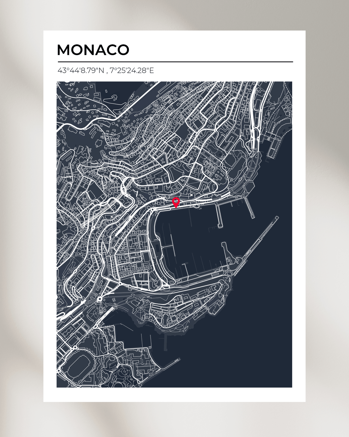 Personalised Map of Monaco