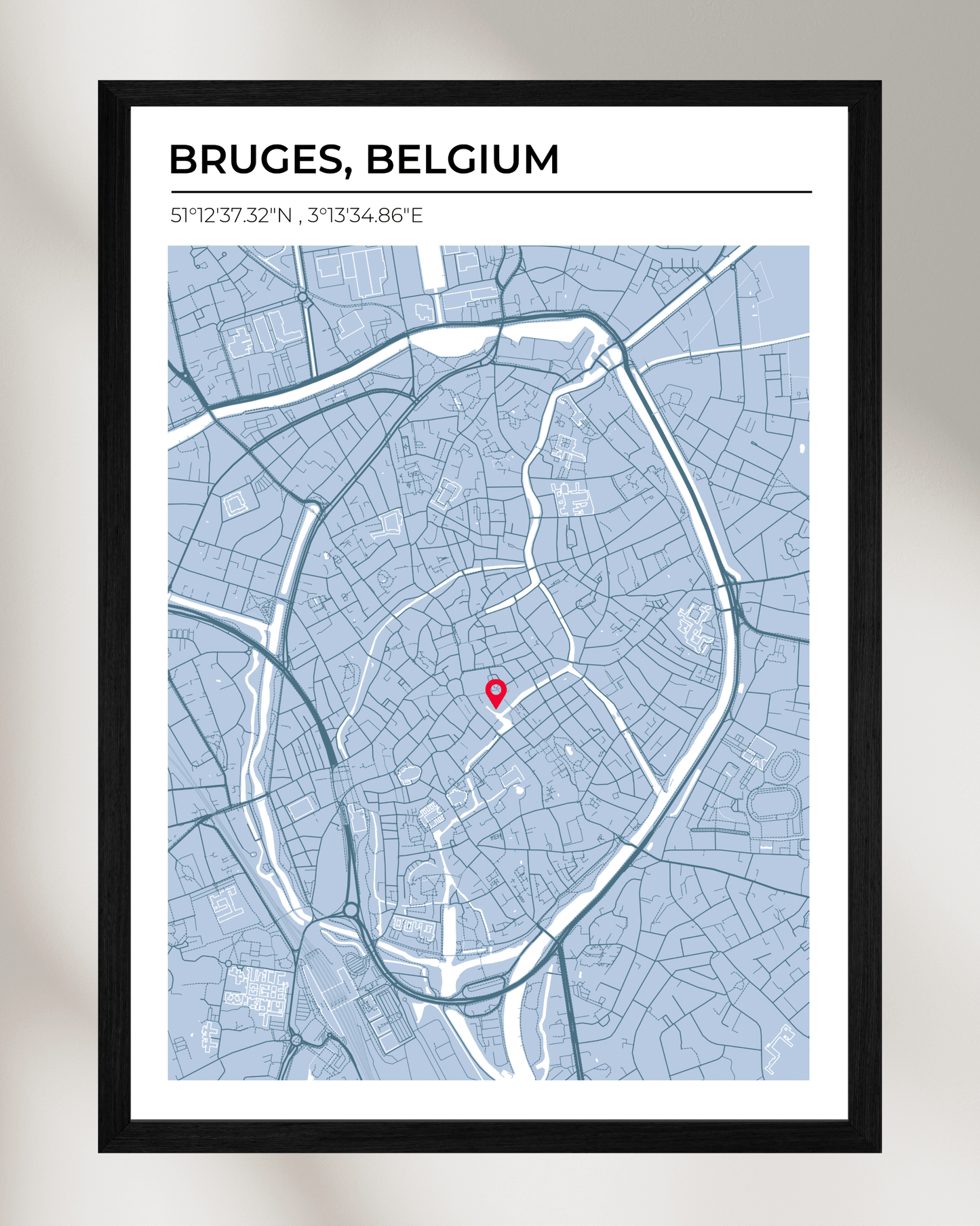 Personalised Map of Bruges