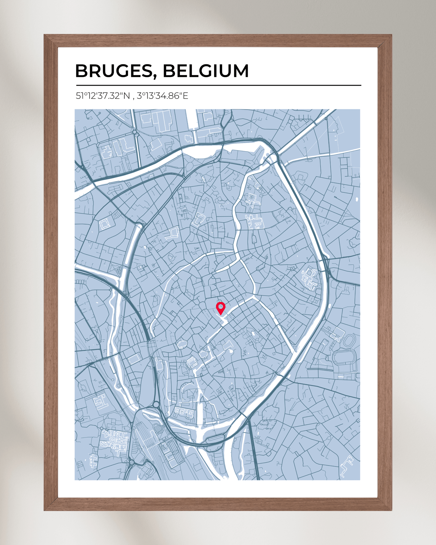 Personalised Map of Bruges