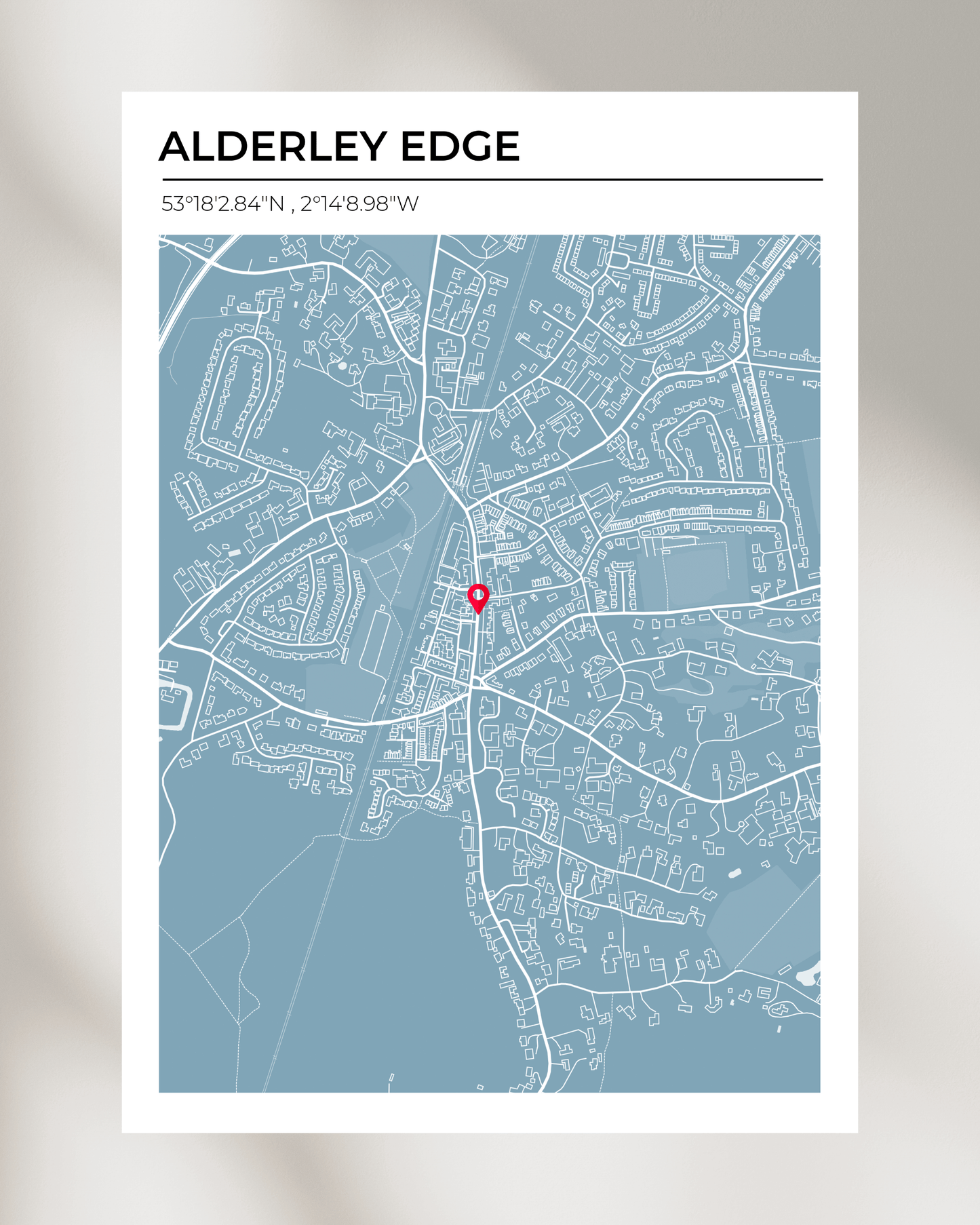 Personalised Map of Alderley Edge