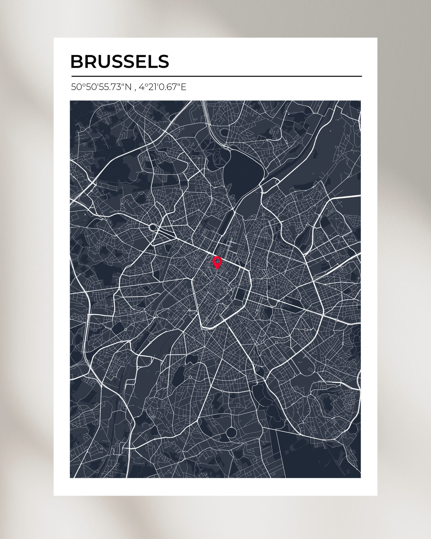 Personalised Map of Brussels