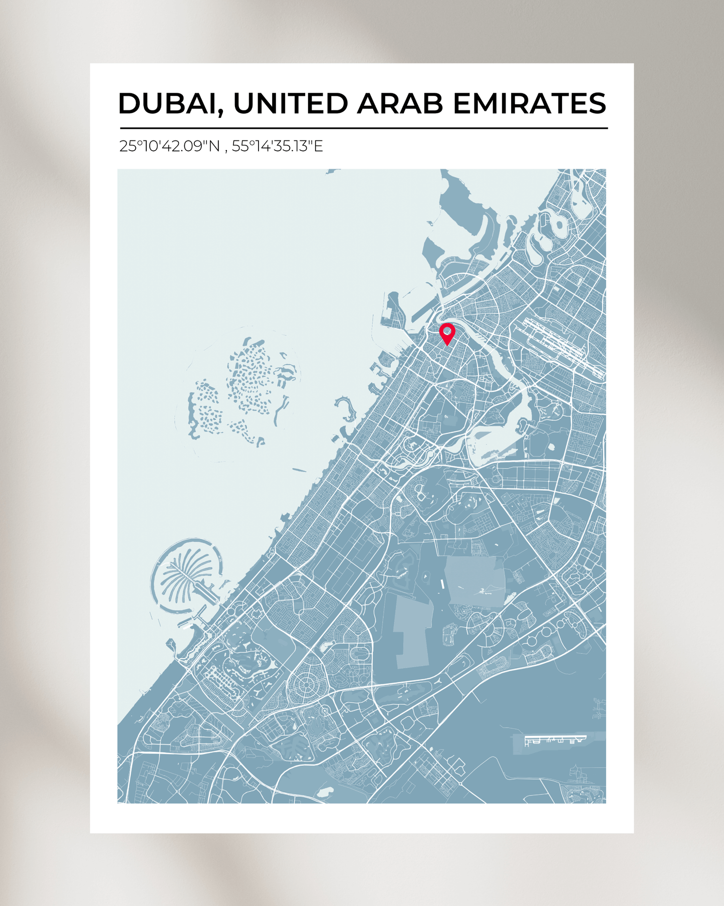 Personalised Map of Dubai