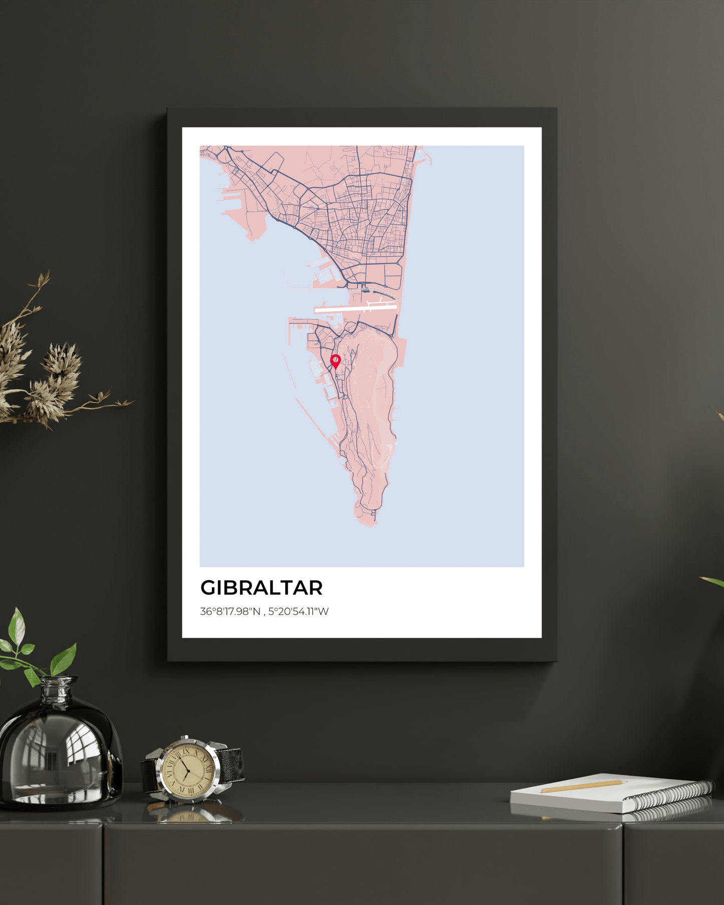 Personalised Map of Gibraltar