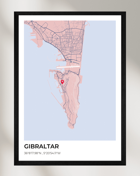 Personalised Map of Gibraltar